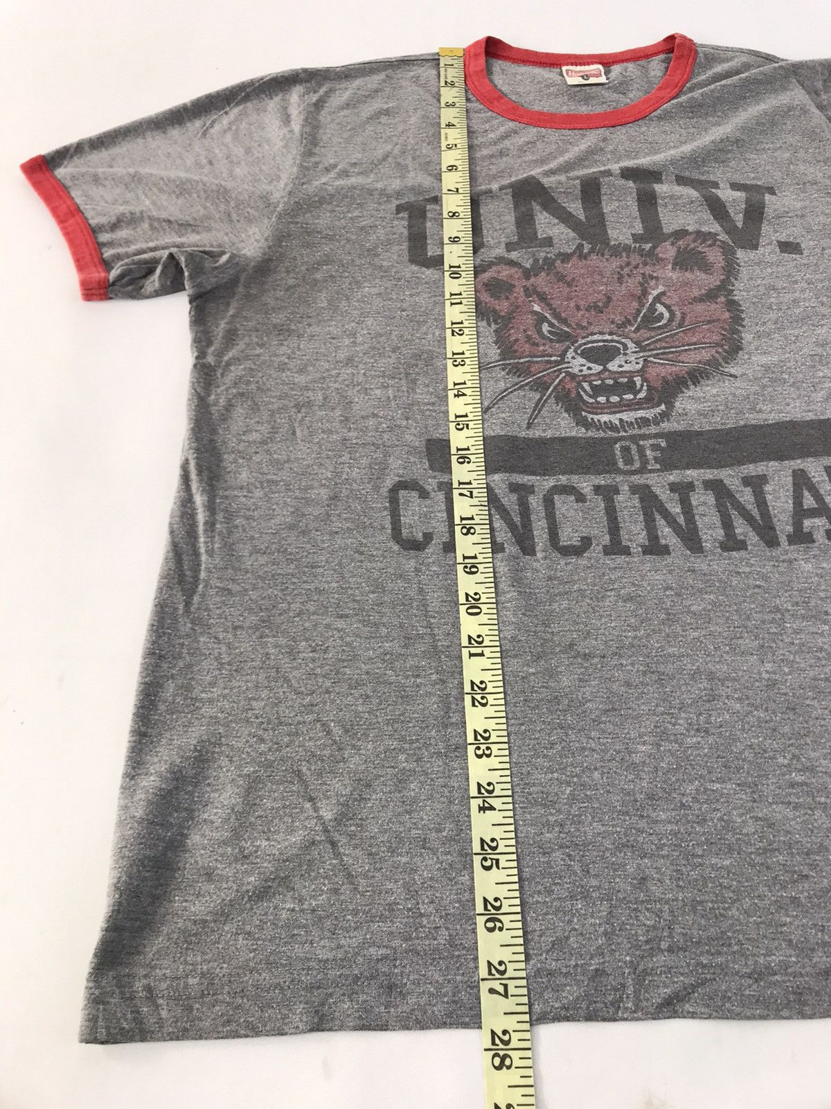 Homage Homage University Of Cincinmati Big Logo Ringer Tee Size US L / EU 52-54 / 3 - 8 Thumbnail