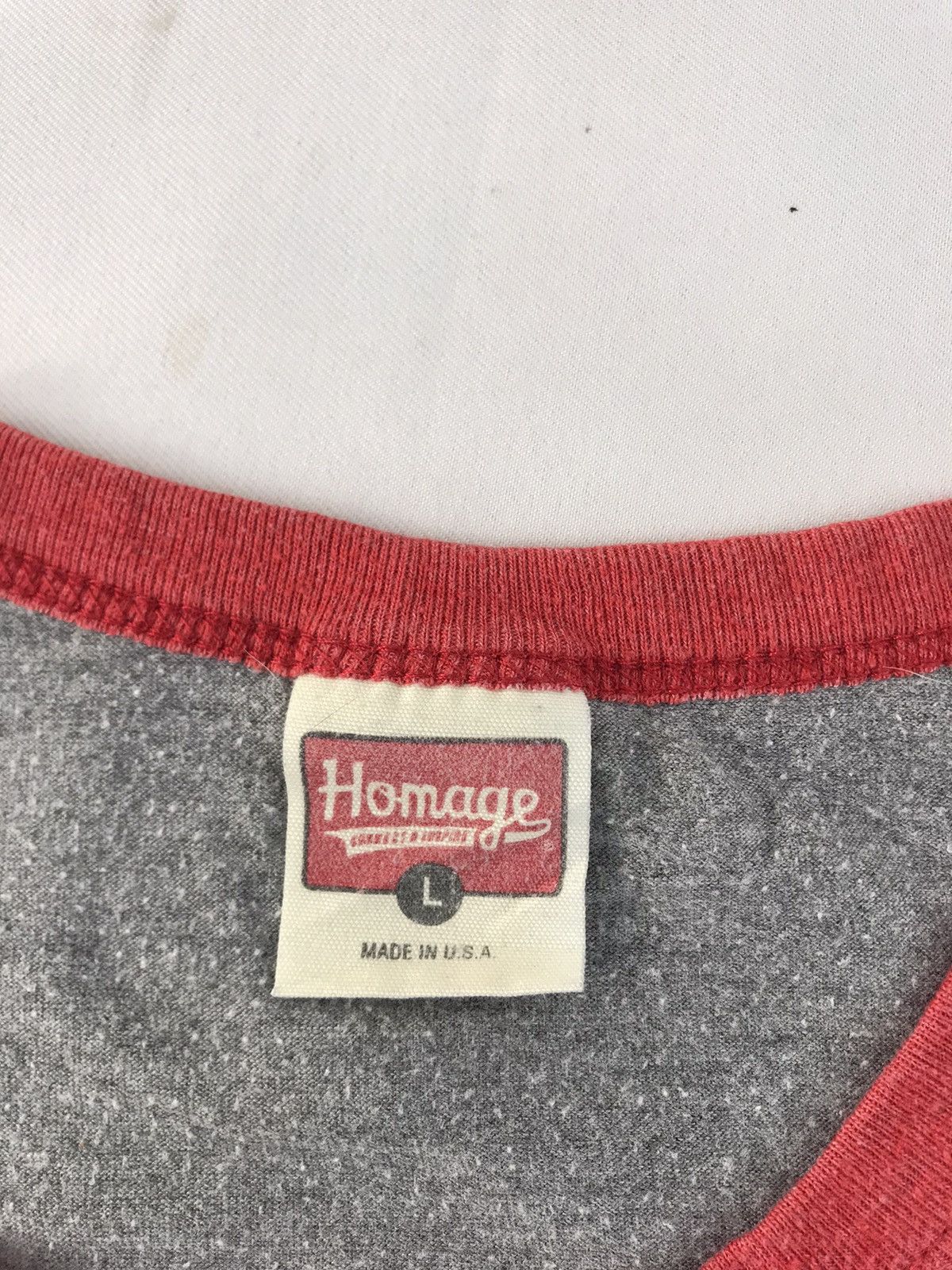 Homage Homage University Of Cincinmati Big Logo Ringer Tee Size US L / EU 52-54 / 3 - 4 Thumbnail