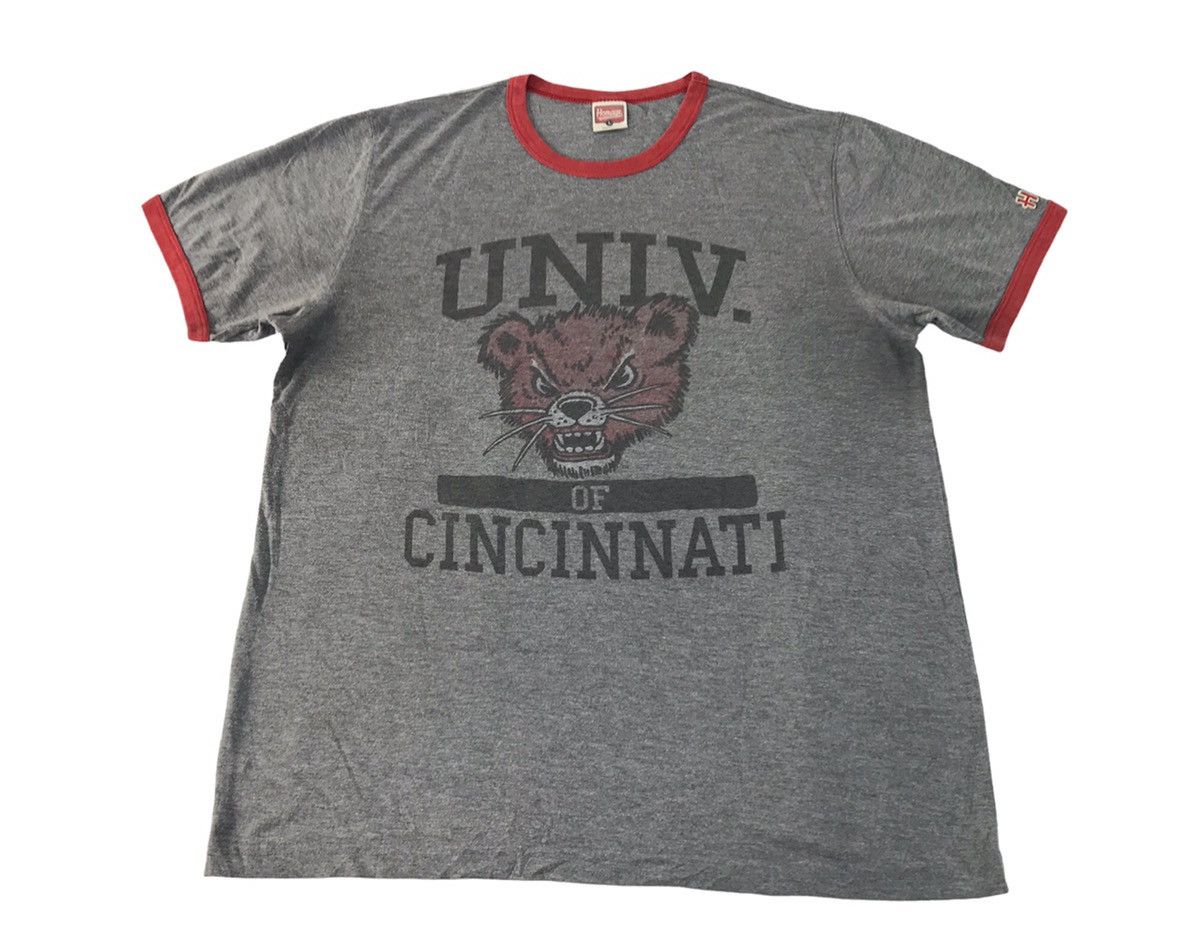 Homage Homage University Of Cincinmati Big Logo Ringer Tee Size US L / EU 52-54 / 3 - 1 Thumbnail