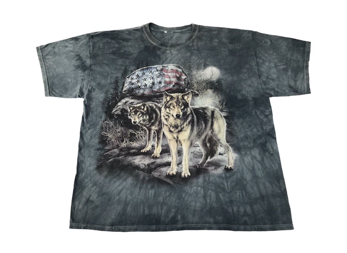 The Mountain The Mountain 2012 Tami Alba Fox American Flag Screen Tie Dye Size US XL / EU 56 / 4 - 1 Thumbnail