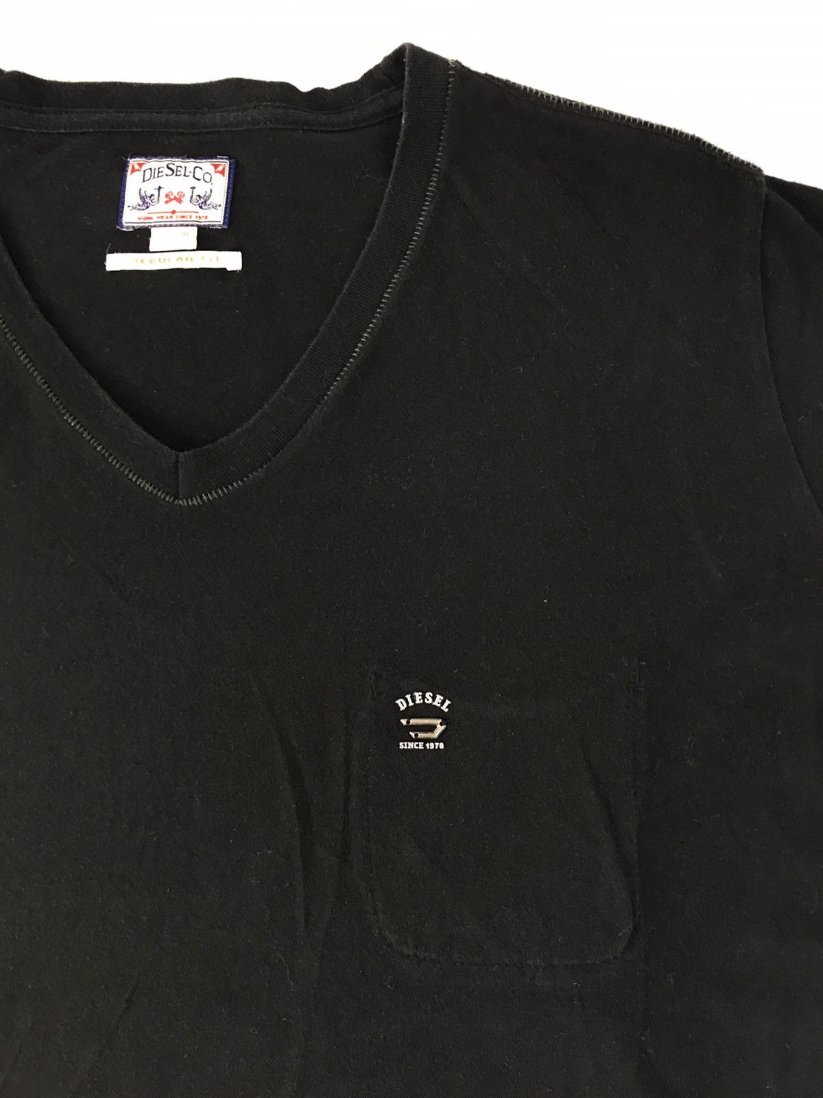 Diesel Diesel Co. V Neck Single Pocket Tee T-shirt Size US M / EU 48-50 / 2 - 3 Thumbnail