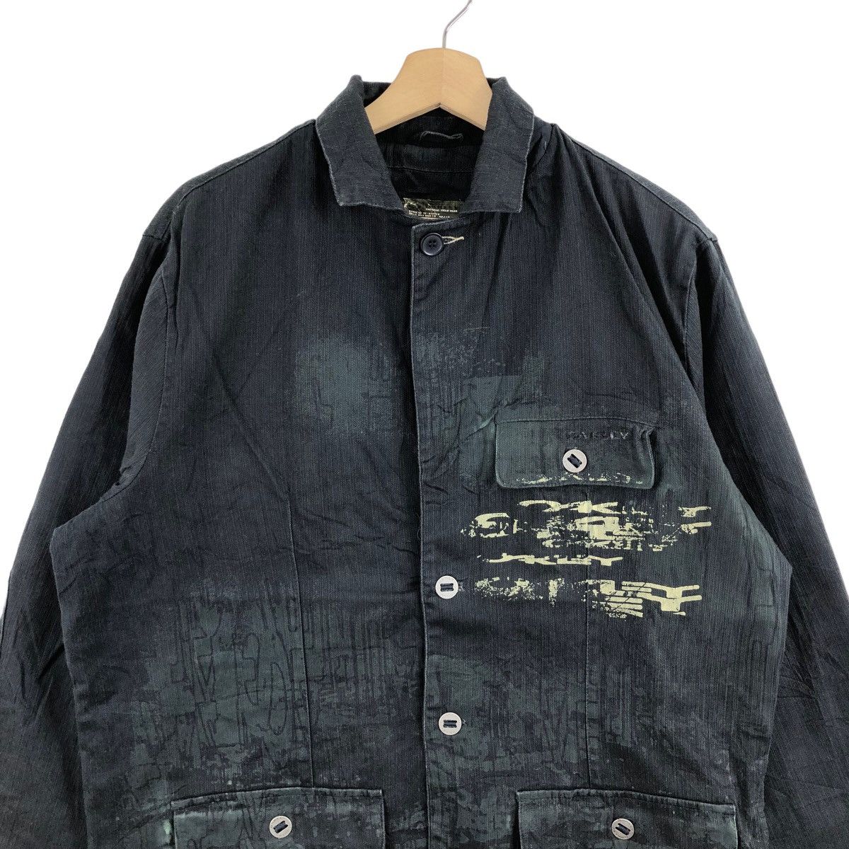 Oakley Vintage OAKLEY Tactical Jacket Fullprint Logo Archival Size US L / EU 52-54 / 3 - 2 Thumbnail