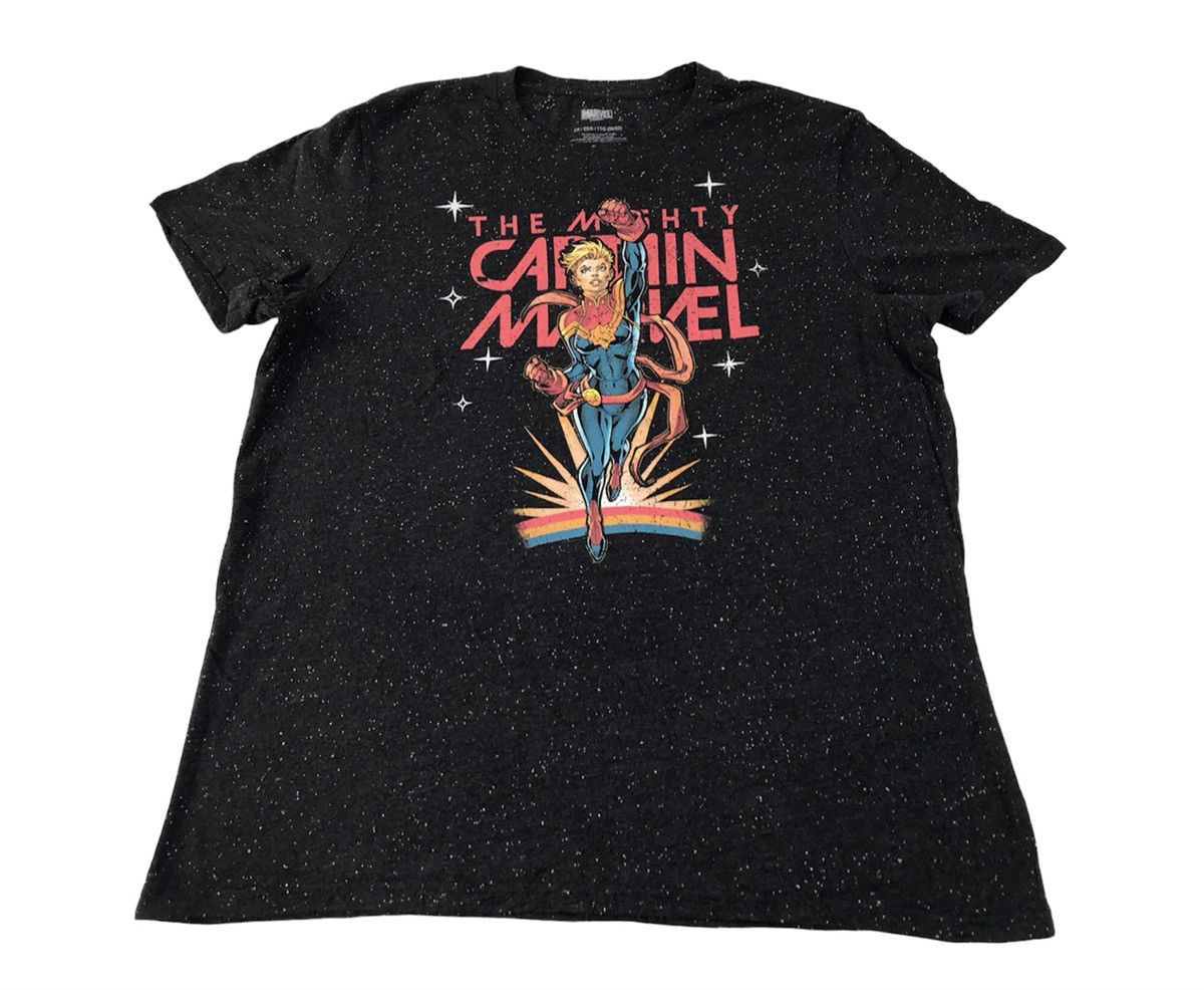 Marvel Comics Marvel The Mighty Captain Marvel Flying Girl PaintSplash Tee Size US XL / EU 56 / 4 - 1 Thumbnail