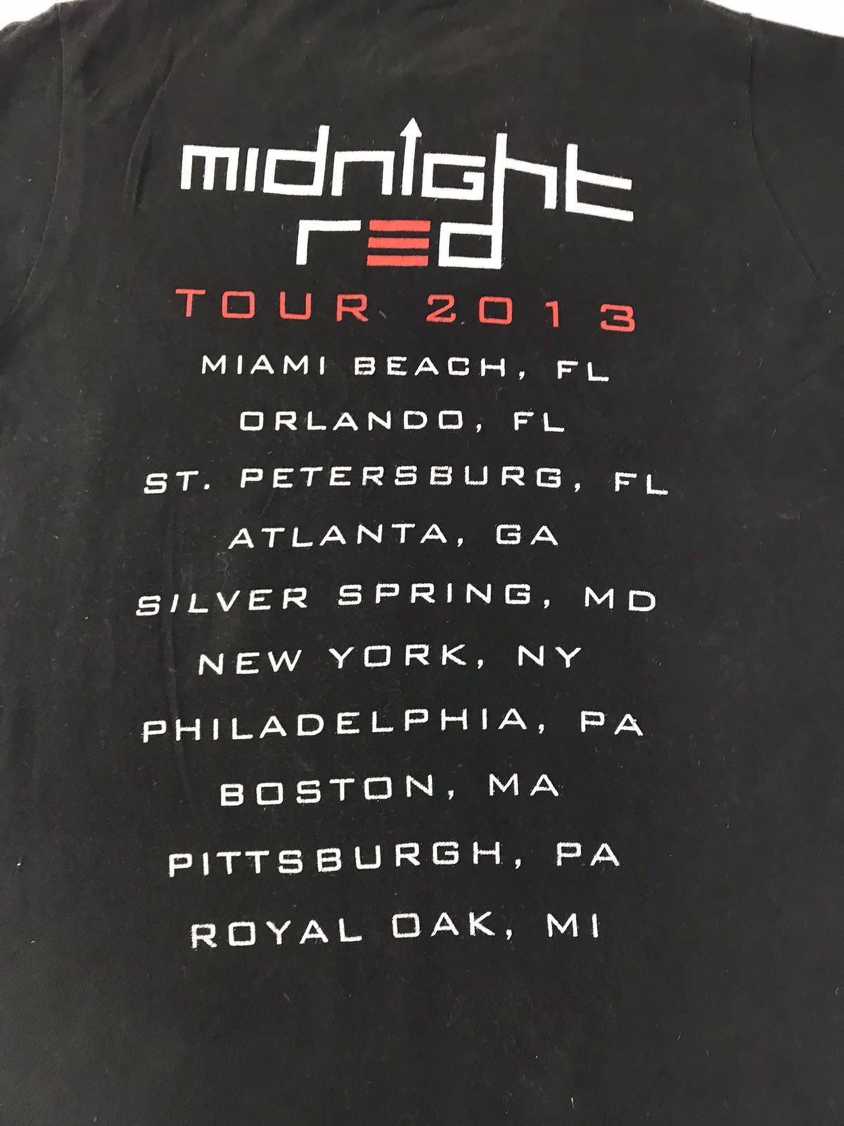 Band Tees Midnight Red American Boy Band Tour Tee 2013 Tee Size US S / EU 44-46 / 1 - 8 Thumbnail