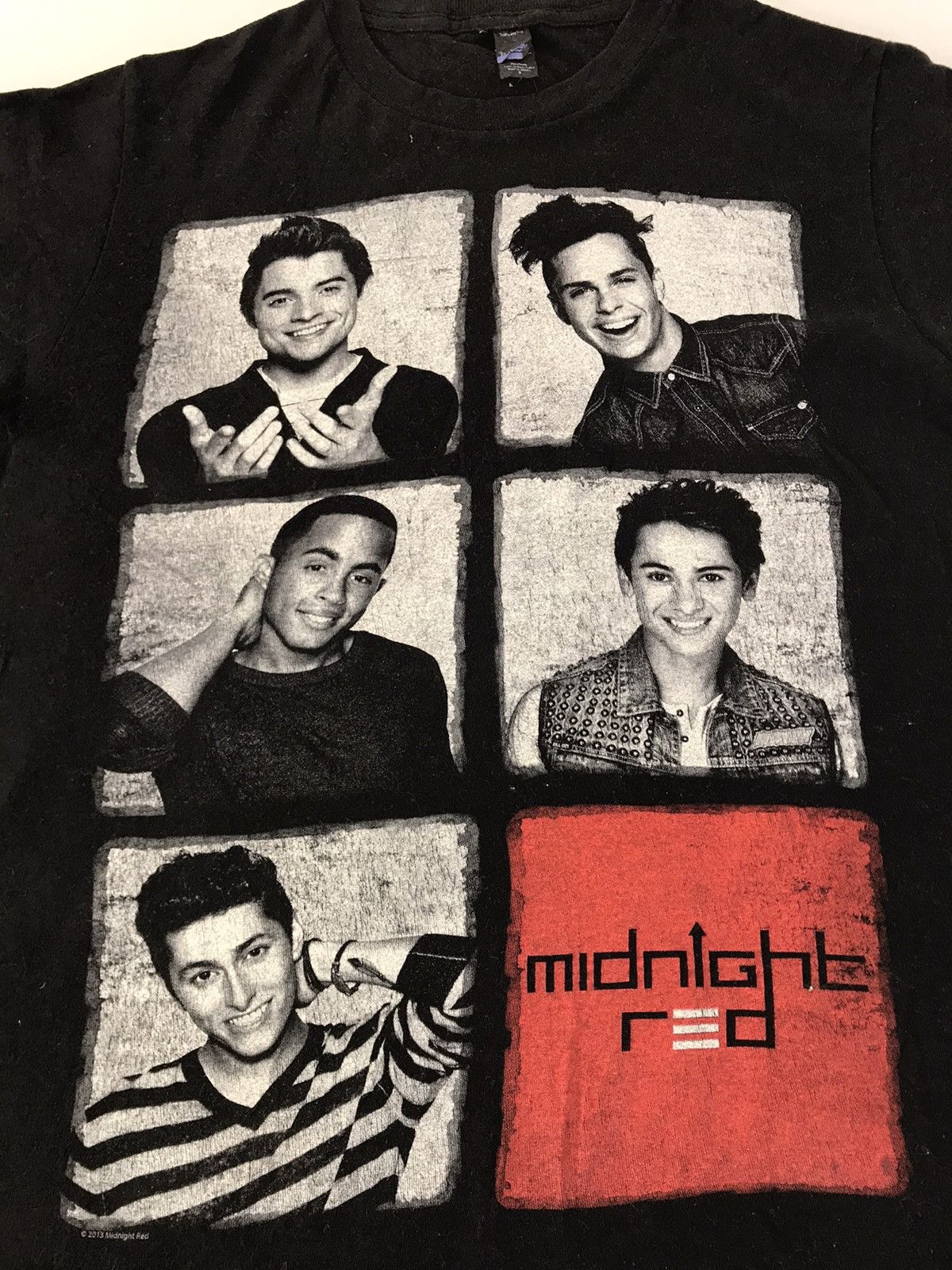 Band Tees Midnight Red American Boy Band Tour Tee 2013 Tee Size US S / EU 44-46 / 1 - 3 Thumbnail