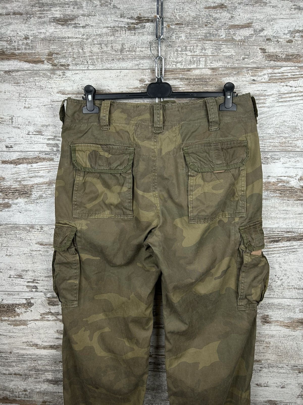 Japanese Brand × Vintage Mens Vintage Surplus Cargo Pants Japanese y2k streetwear Size US 32 / EU 48 - 11 Thumbnail