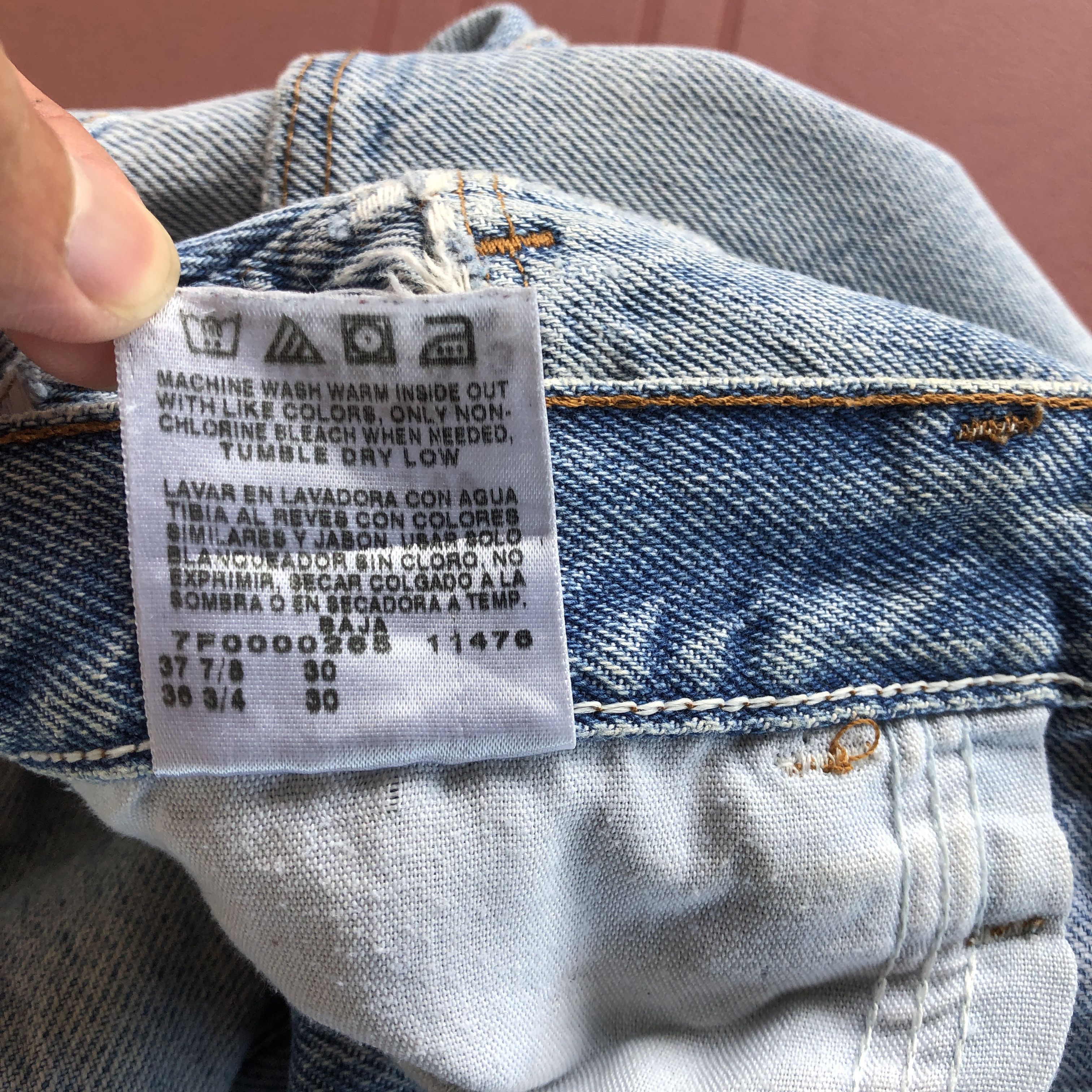 Japanese Brand Vintage Gold Legendary Sun Faded Jeans Light Wash Denim Size US 34 / EU 50 - 11 Thumbnail