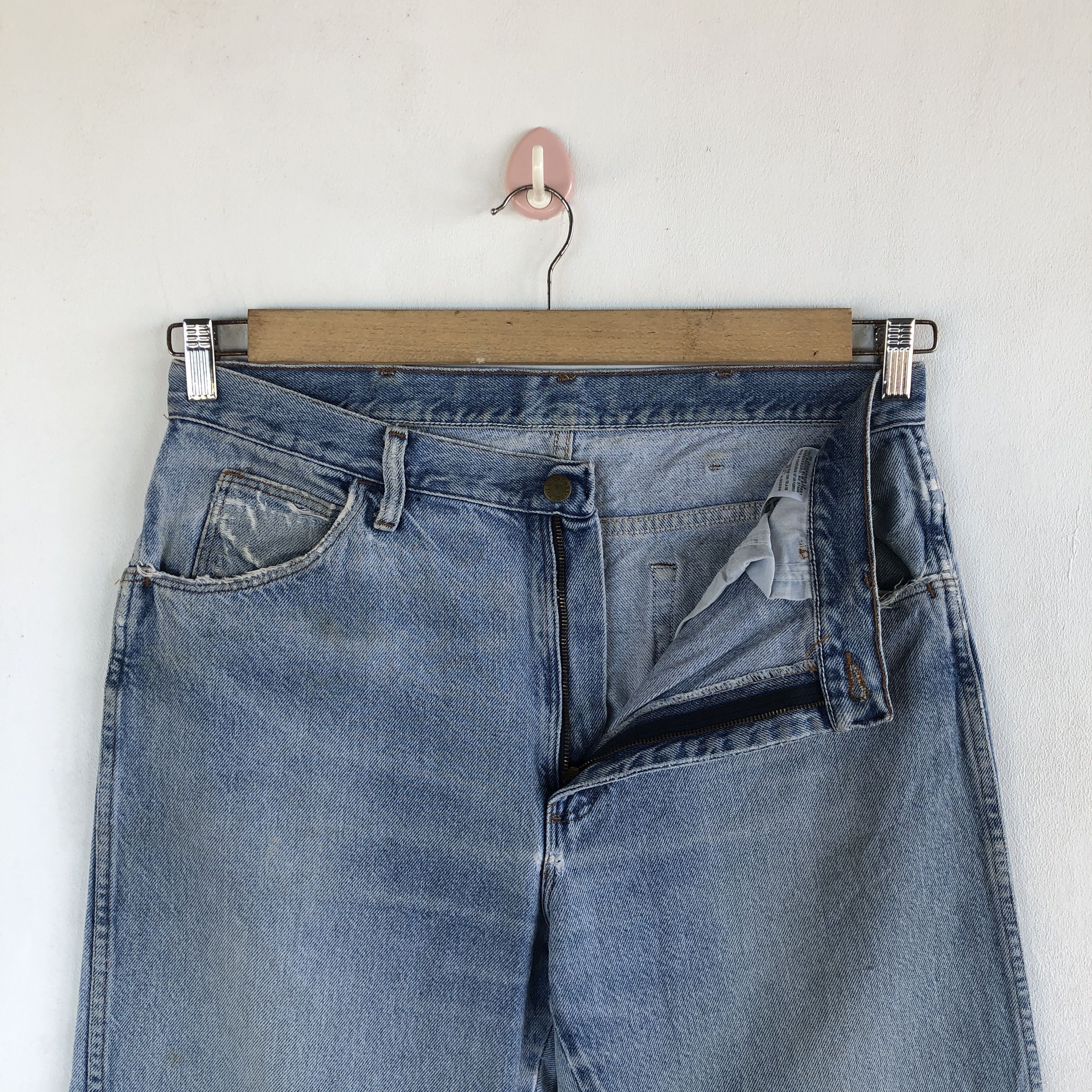 Japanese Brand Vintage Gold Legendary Sun Faded Jeans Light Wash Denim Size US 34 / EU 50 - 8 Thumbnail