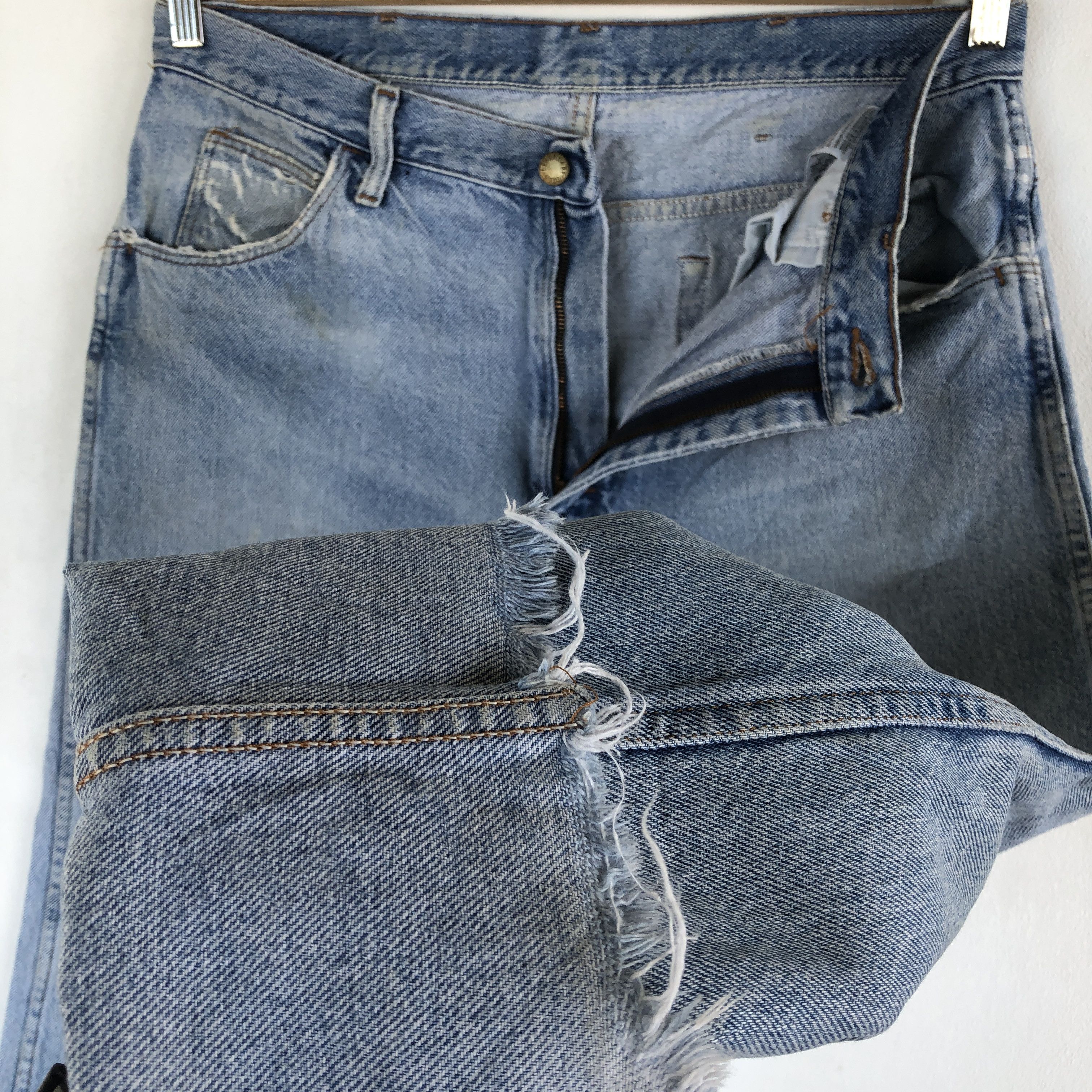 Japanese Brand Vintage Gold Legendary Sun Faded Jeans Light Wash Denim Size US 34 / EU 50 - 10 Thumbnail