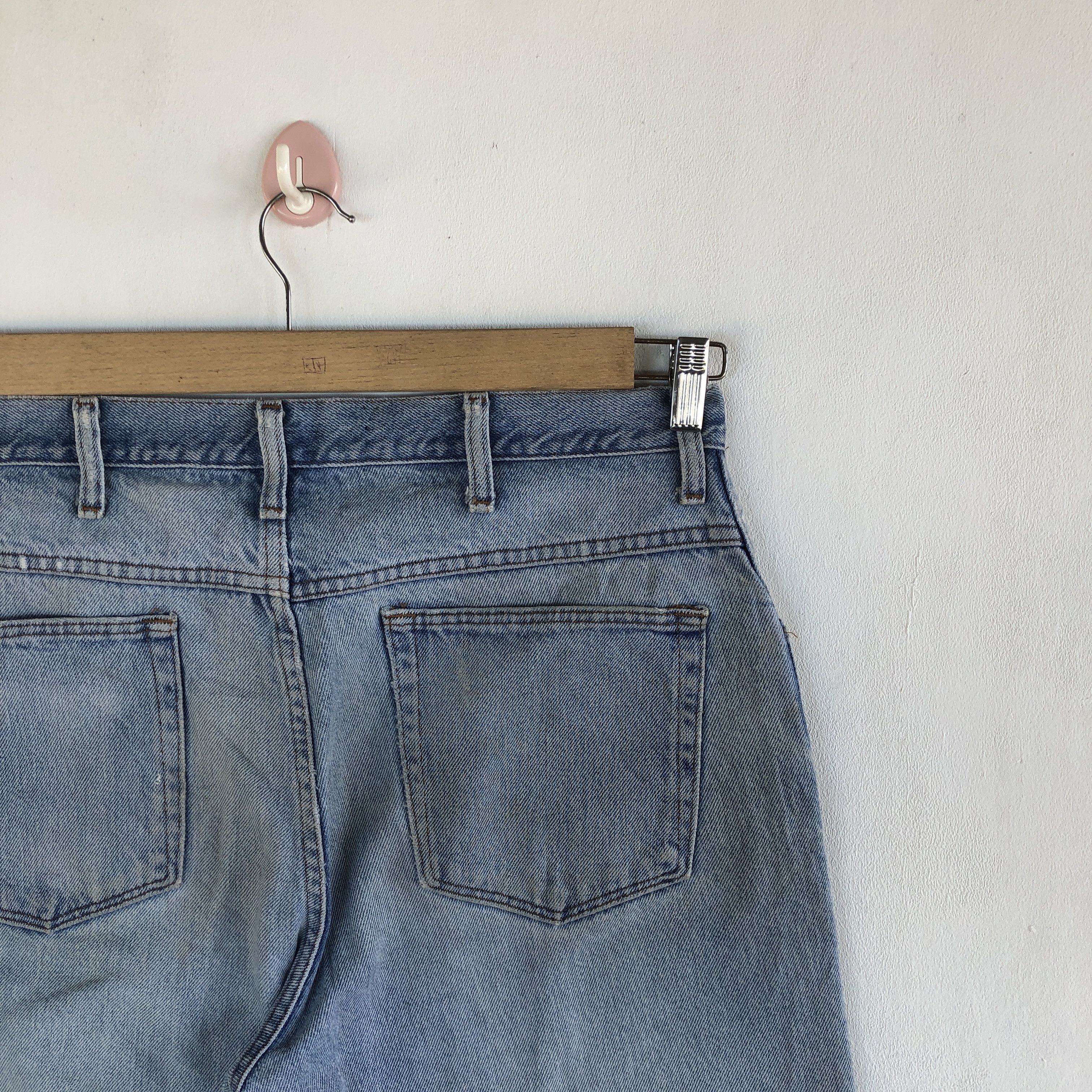 Japanese Brand Vintage Gold Legendary Sun Faded Jeans Light Wash Denim Size US 34 / EU 50 - 7 Thumbnail