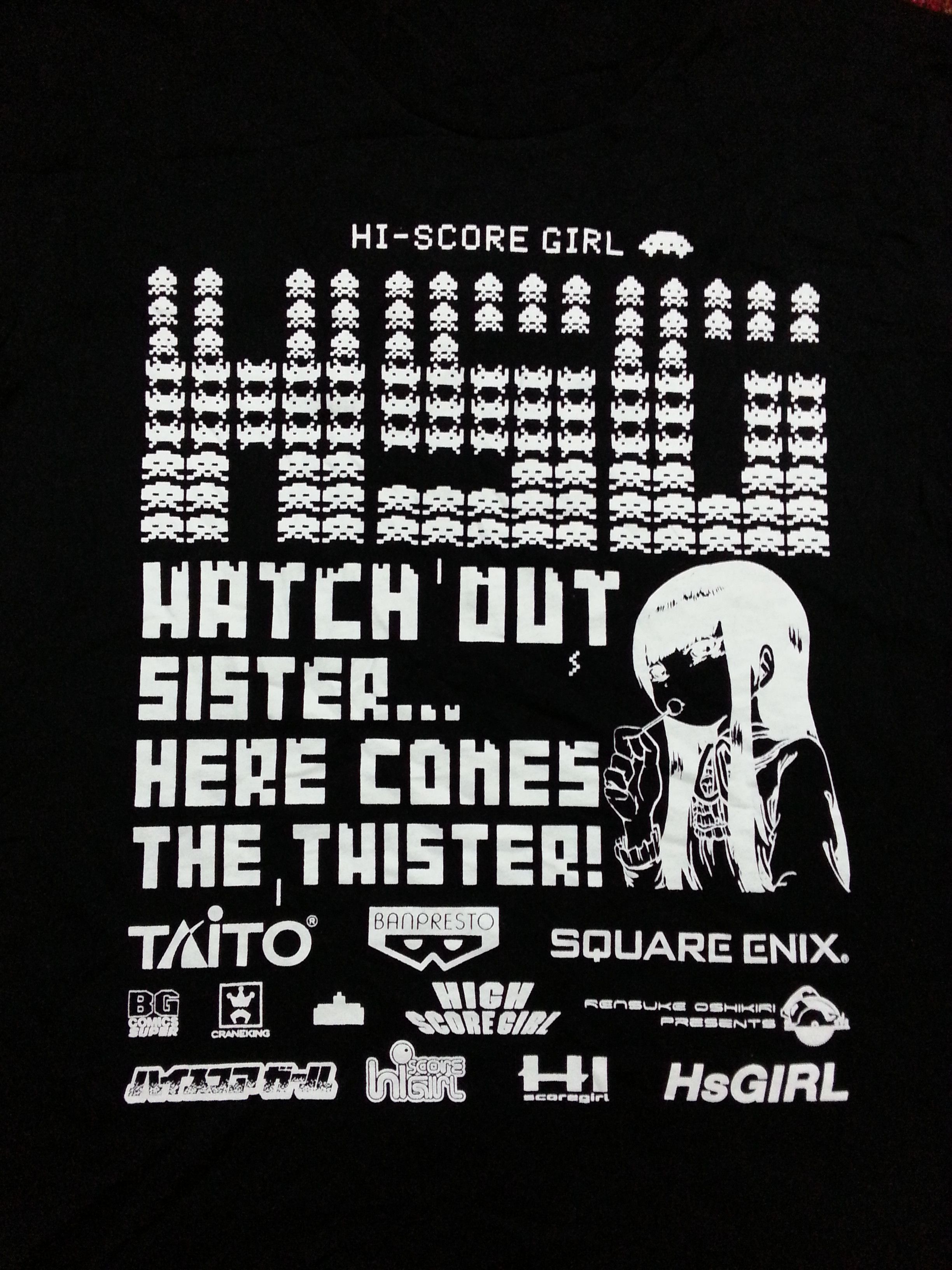 Anime × Cartoon Network × Japanese Brand Rare Anime Hi-Score Girl x Space Invader T-shirt Banpresto Size US M / EU 48-50 / 2 - 3 Thumbnail
