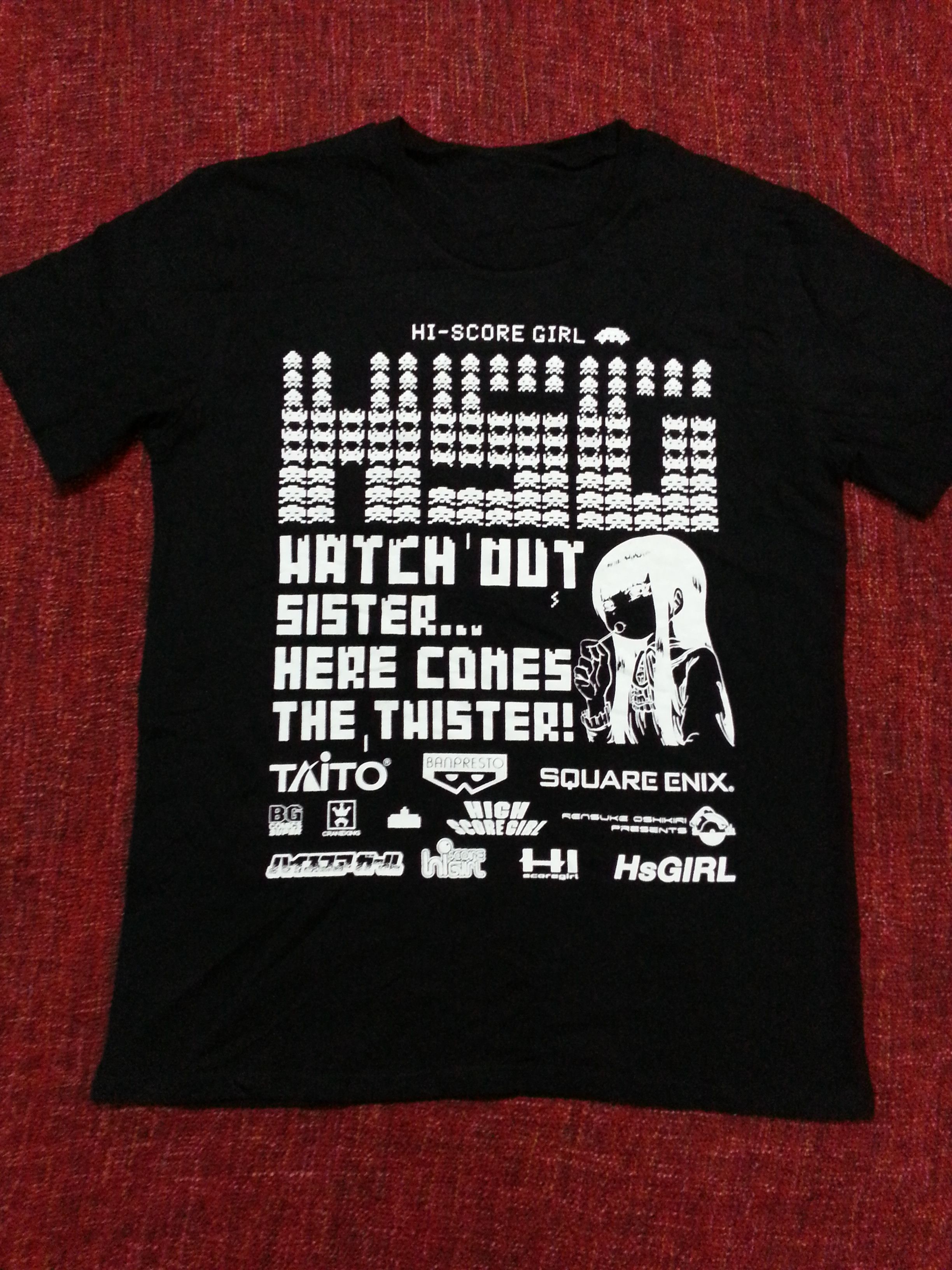 Anime × Cartoon Network × Japanese Brand Rare Anime Hi-Score Girl x Space Invader T-shirt Banpresto Size US M / EU 48-50 / 2 - 1 Thumbnail