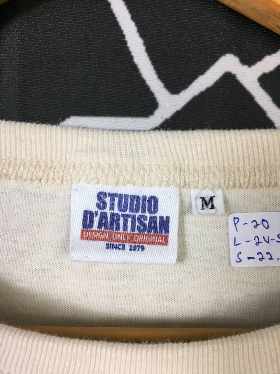Studio D'Artisan Vtg Studio D'Artisan Japanese Raw Denim Brand Longsleeve Tee Size US M / EU 48-50 / 2 - 10 Thumbnail