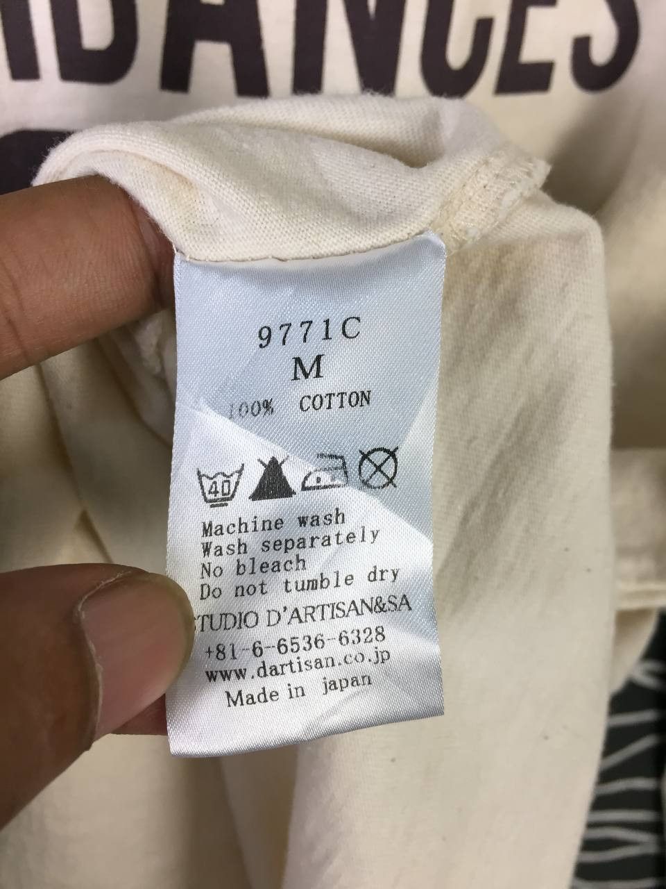 Studio D'Artisan Vtg Studio D'Artisan Japanese Raw Denim Brand Longsleeve Tee Size US M / EU 48-50 / 2 - 11 Thumbnail