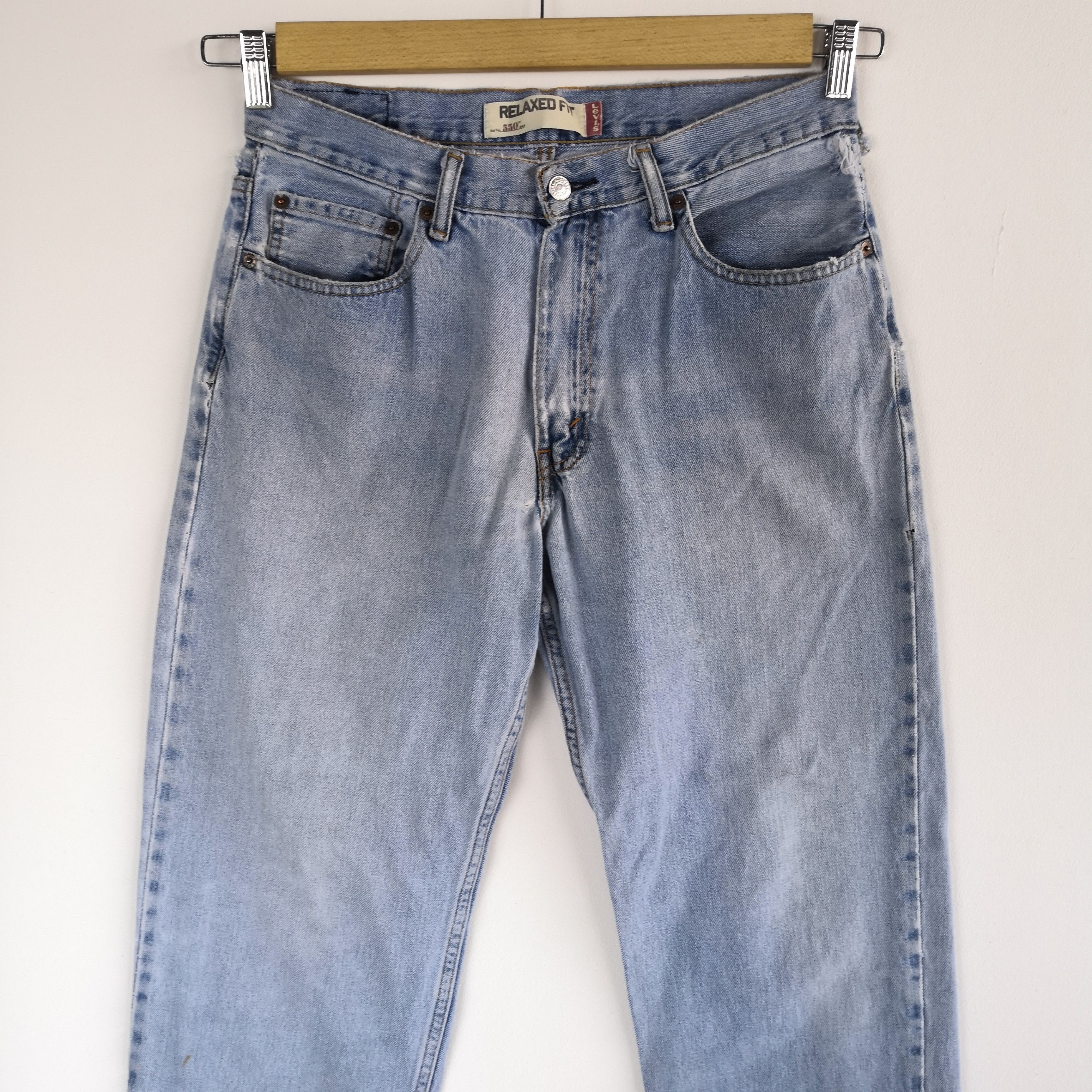 Levi's Vintage Levi's Distressed Jeans Levis 550 Light Wash Denim Size US 30 / EU 46 - 4 Thumbnail