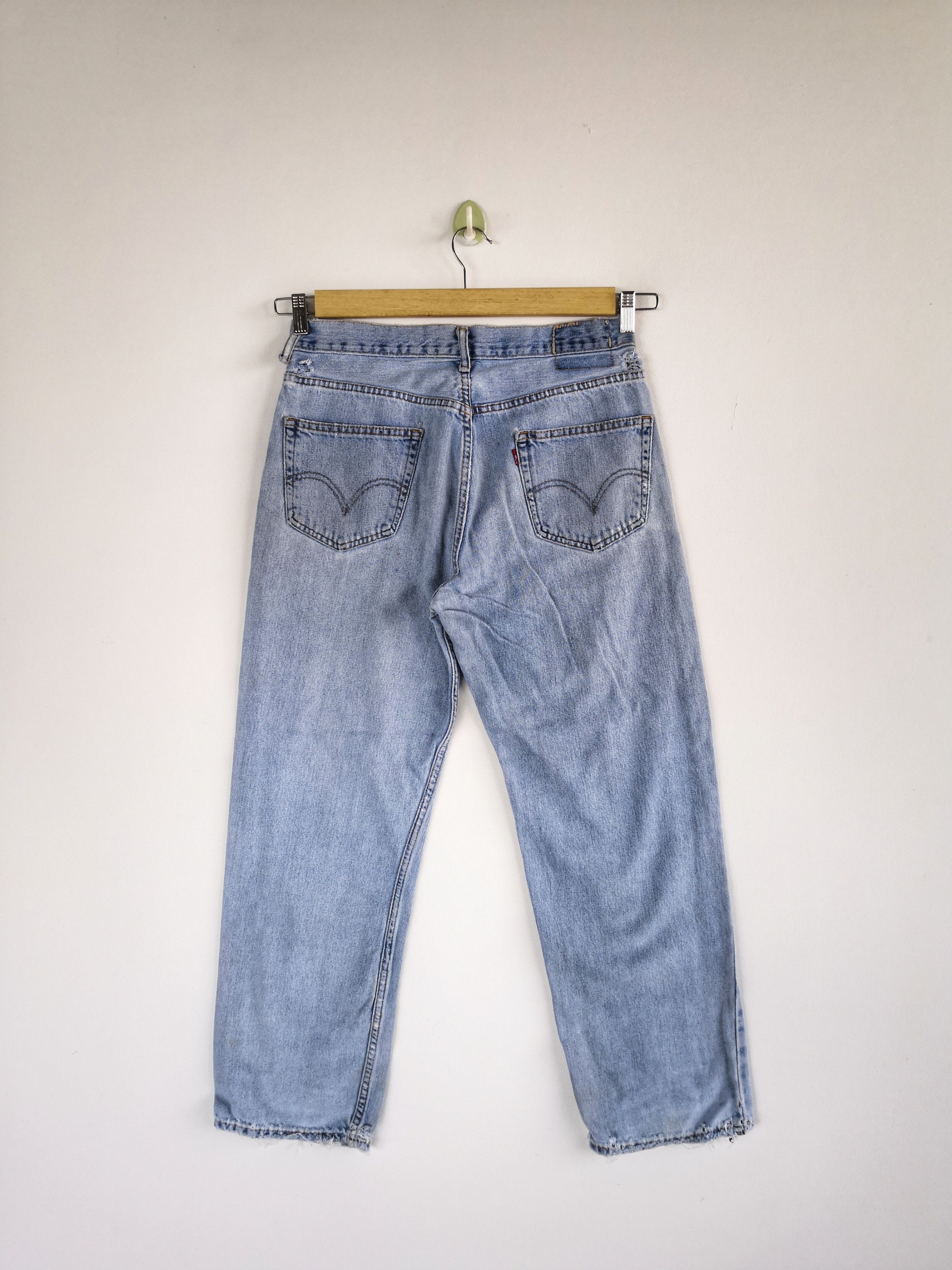 Levi's Vintage Levi's Distressed Jeans Levis 550 Light Wash Denim Size US 30 / EU 46 - 2 Thumbnail