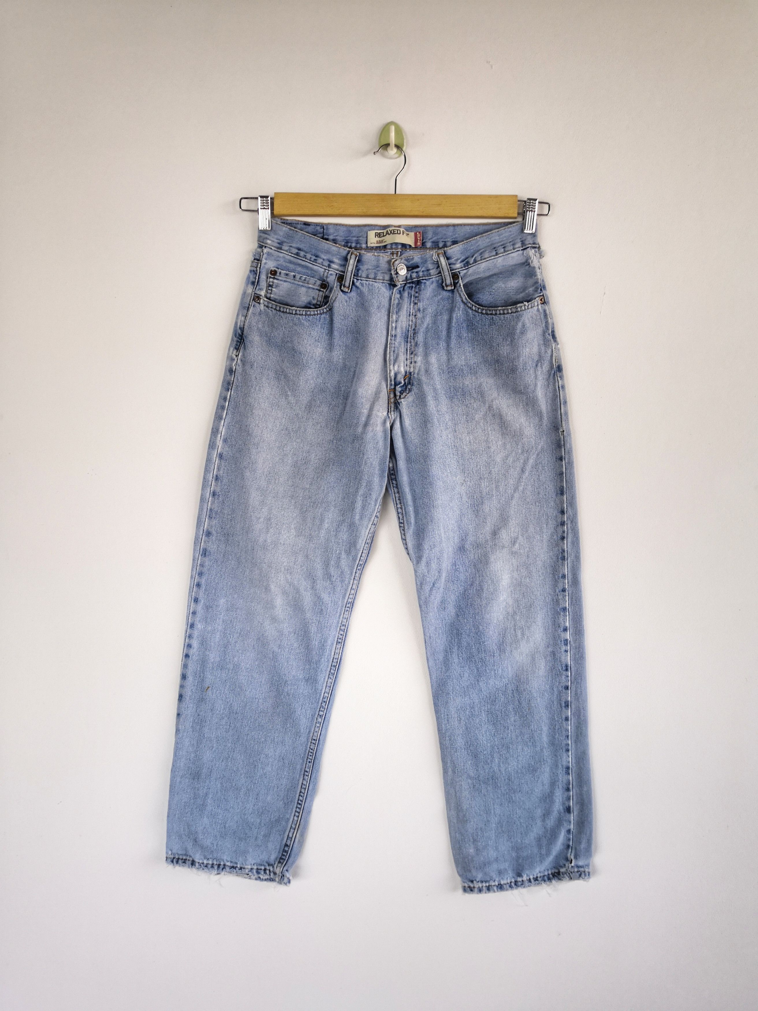 Levi's Vintage Levi's Distressed Jeans Levis 550 Light Wash Denim Size US 30 / EU 46 - 1 Thumbnail