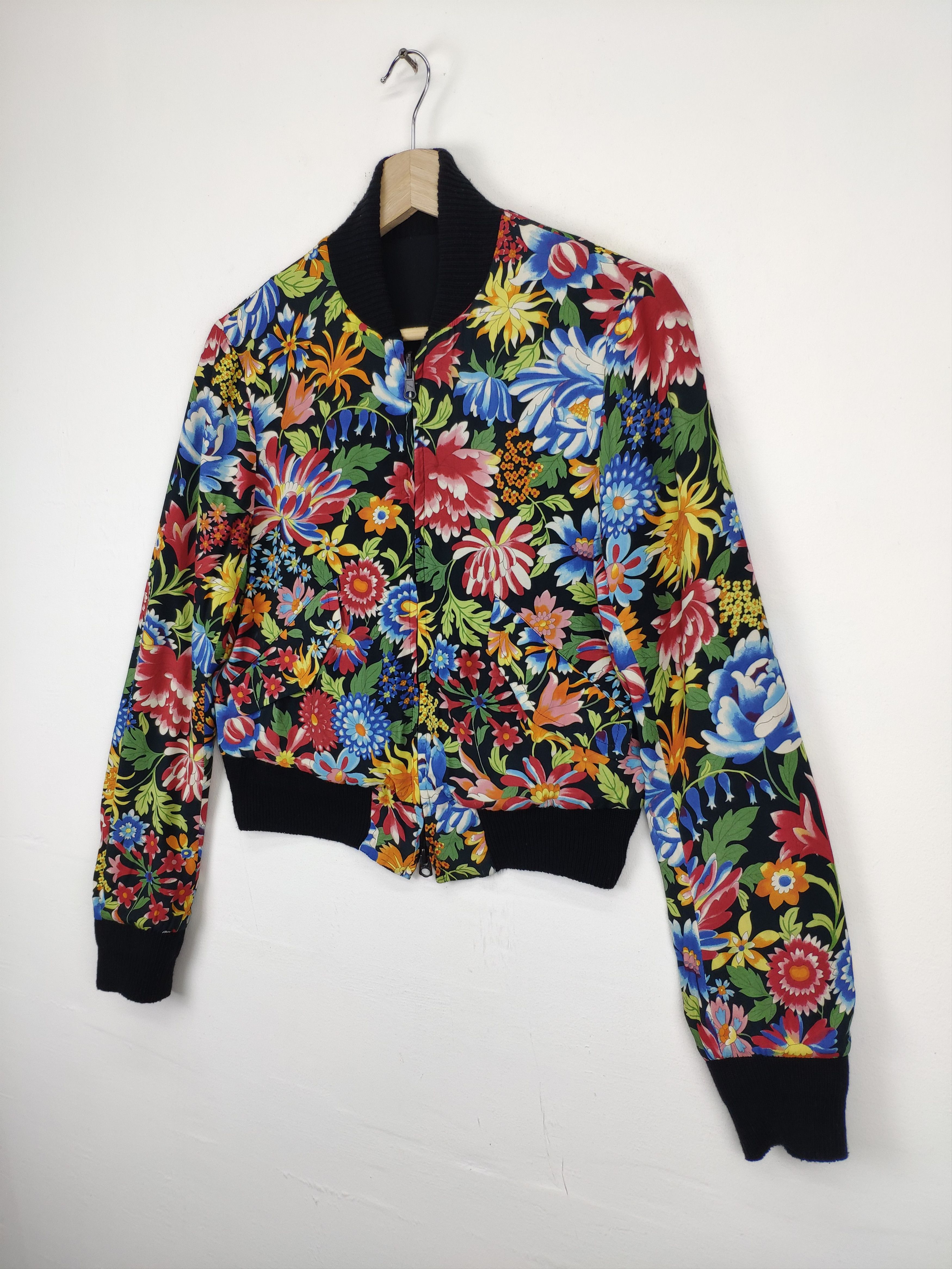 Y's × Yohji Yamamoto Yohji Yamamoto Jacket Floral Reversible Bomber Jacket Size US M / EU 48-50 / 2 - 2 Thumbnail