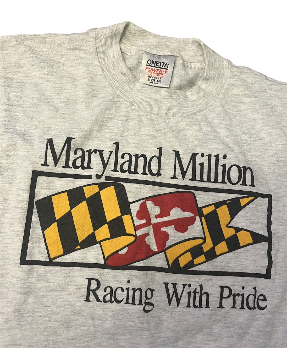 Vintage Vintage Maryland Million Racing Tee Size US M / EU 48-50 / 2 - 2 Thumbnail