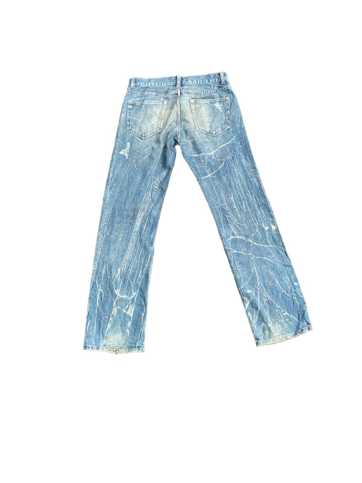 Japanese Brand Japanese Nylaus Custom Distresed Painted Denim Size US 34 / EU 50 - 11 Thumbnail