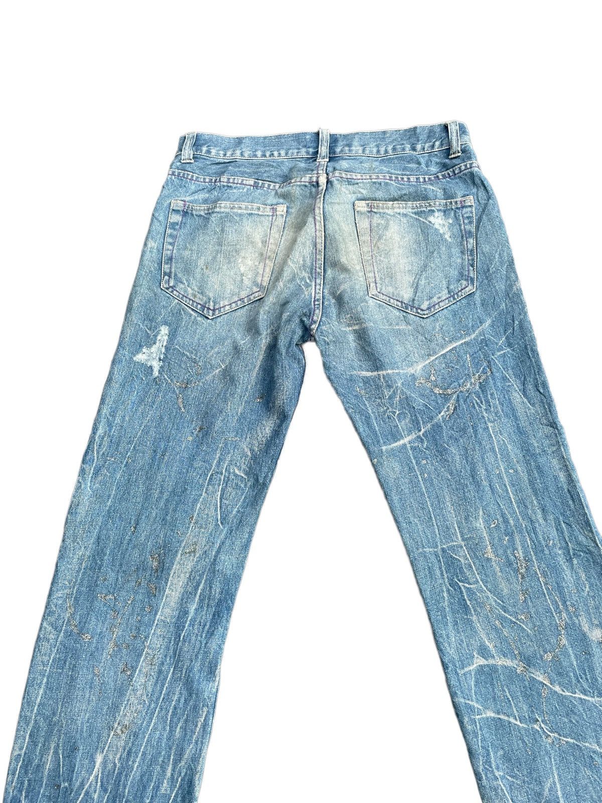 Japanese Brand Japanese Nylaus Custom Distresed Painted Denim Size US 34 / EU 50 - 12 Thumbnail