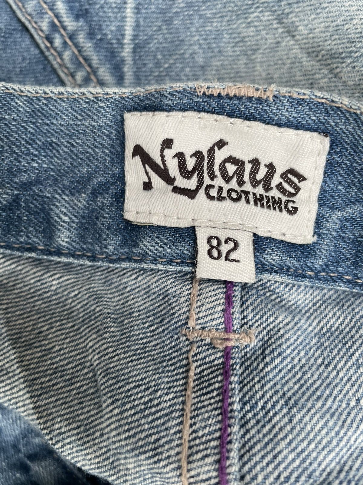 Japanese Brand Japanese Nylaus Custom Distresed Painted Denim Size US 34 / EU 50 - 15 Thumbnail