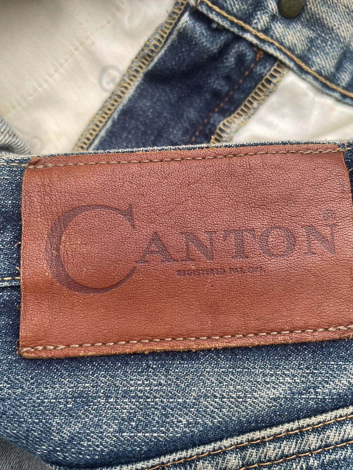 Japanese Brand × Vintage Vintage Canton Selvedge Distresed Denim Size US 31 - 16 Thumbnail