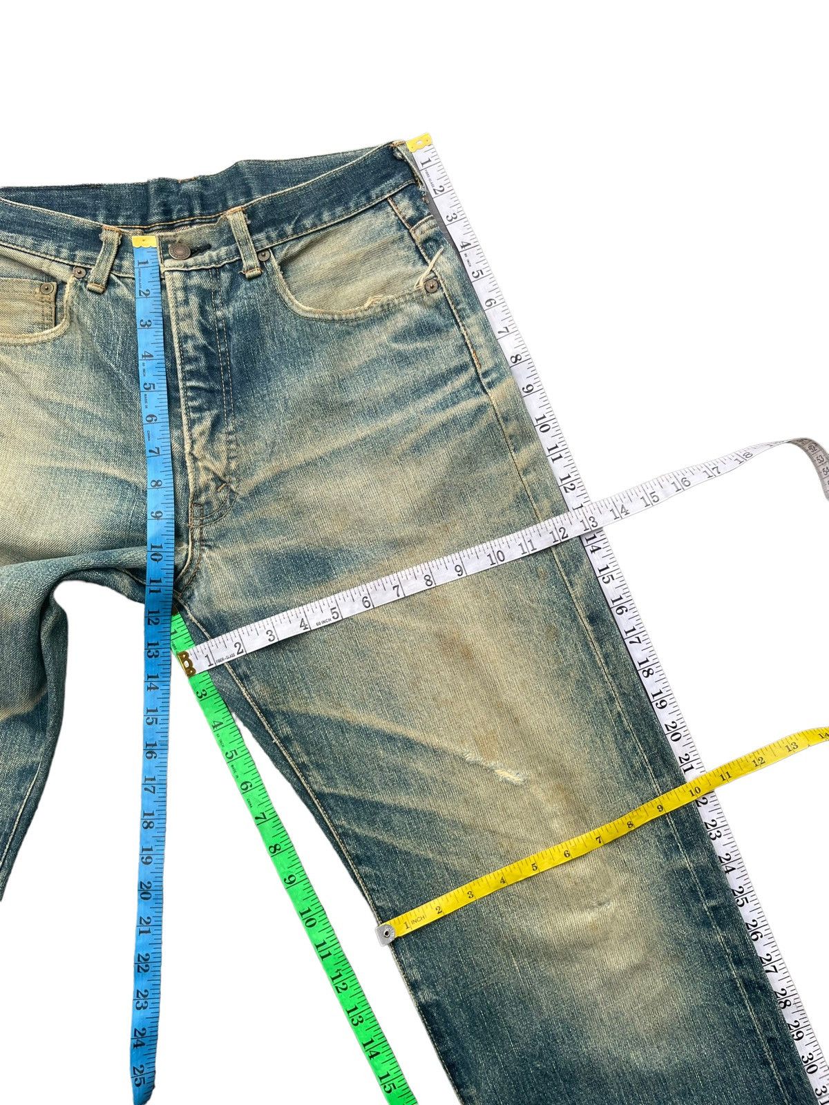 Japanese Brand × Vintage Vintage Canton Selvedge Distresed Denim Size US 31 - 24 Thumbnail