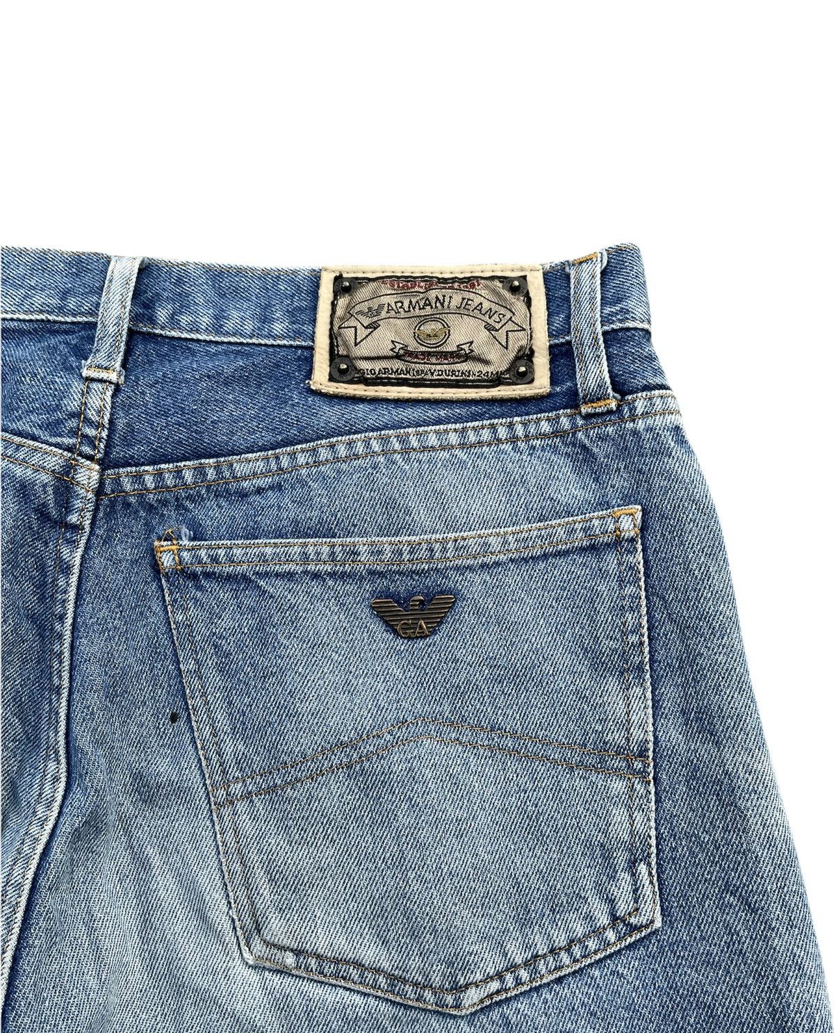Armani Armani Jeans Vintage Lot 1 Aging Distressed Denim Size US 33 - 14 Thumbnail