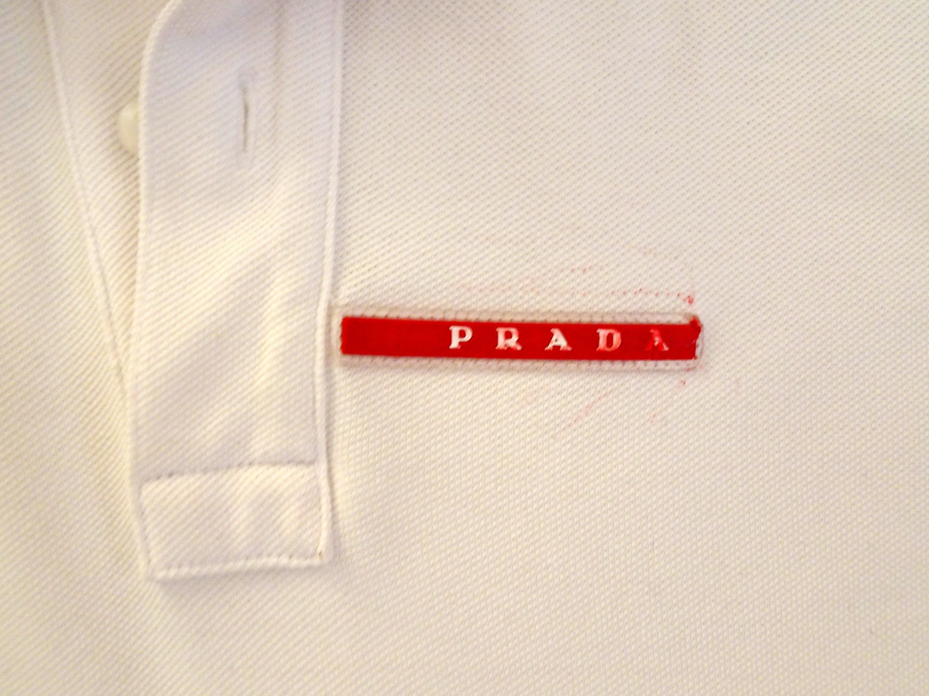 Prada PRADA STRIPED TRIM DETAIL POLO T-SHIRT Size US M / EU 48-50 / 2 - 5 Thumbnail