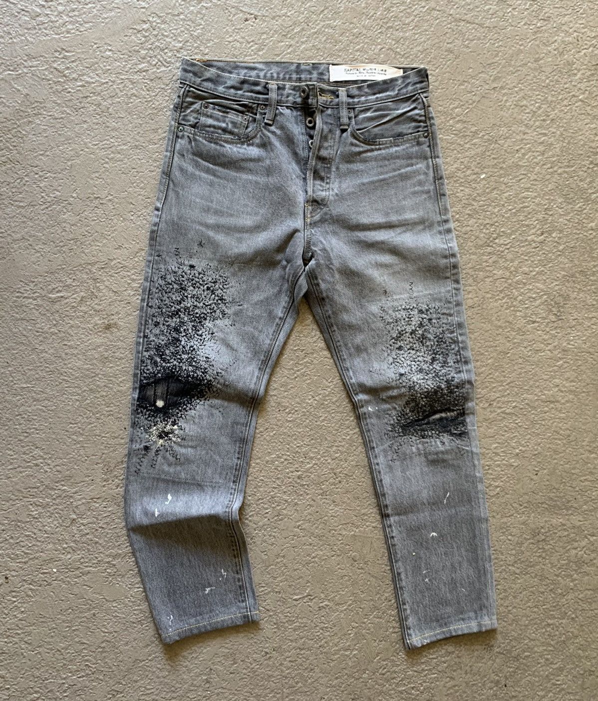 Kapital 14oz 5p Monkey Cisco Distressed Boro Denim Jeans Size US 32 / EU 48 - 1 Thumbnail