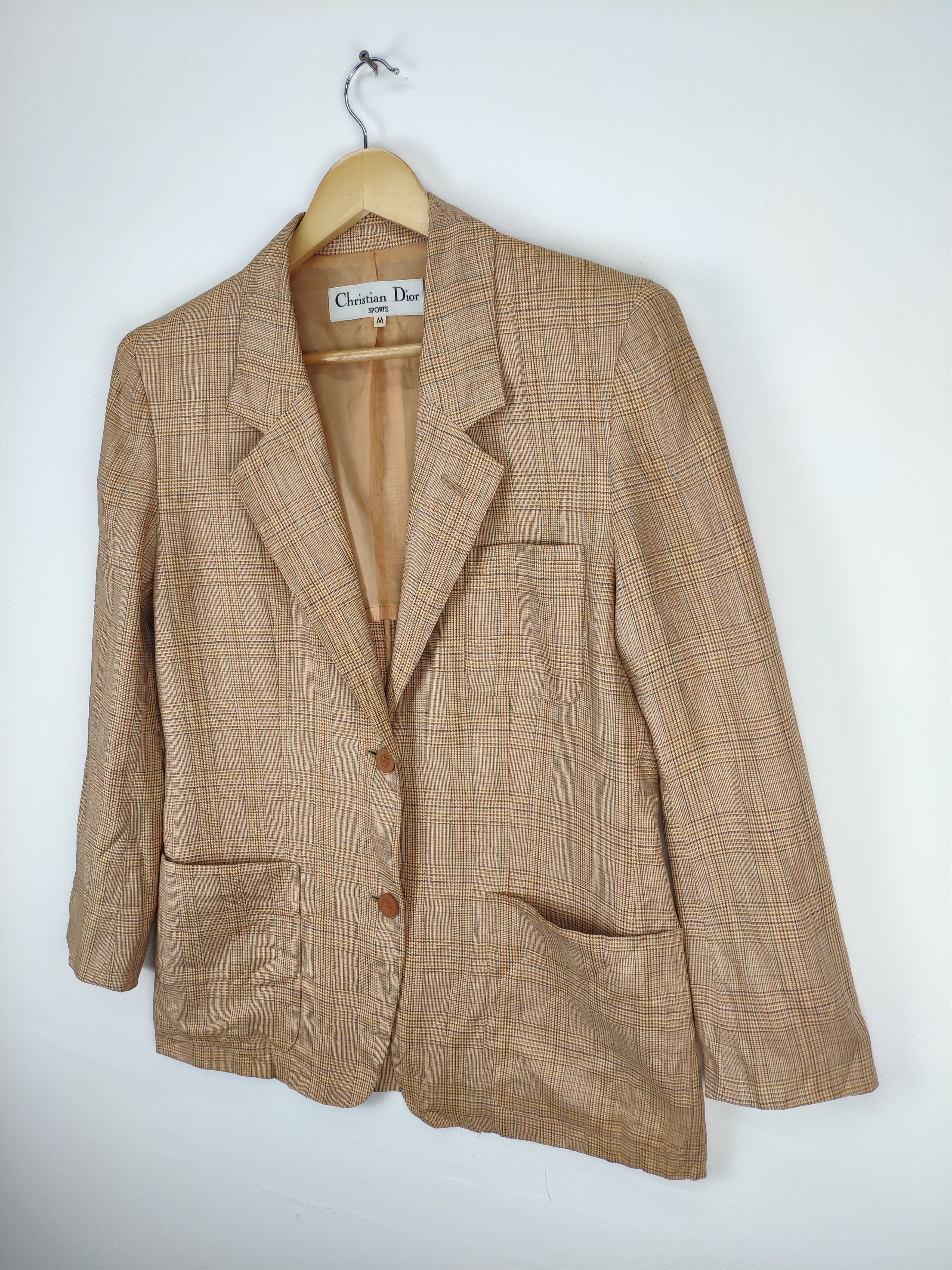 Christian Dior Monsieur × Designer Christian Dior Blazer Hemp Fabric Size M / US 6-8 / IT 42-44 - 8 Thumbnail