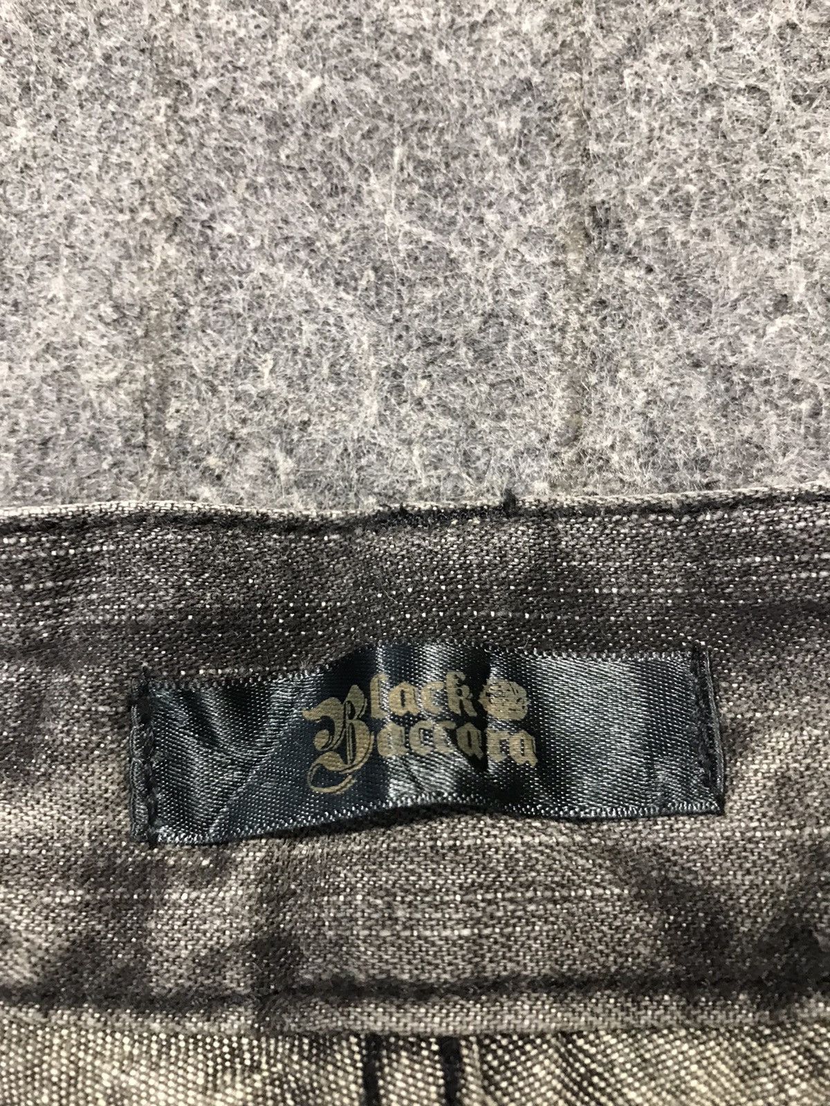 Japanese Brand Vintage Black Baccara Bondage Punk Distressed Denim Jeans Size US 32 / EU 48 - 19 Thumbnail