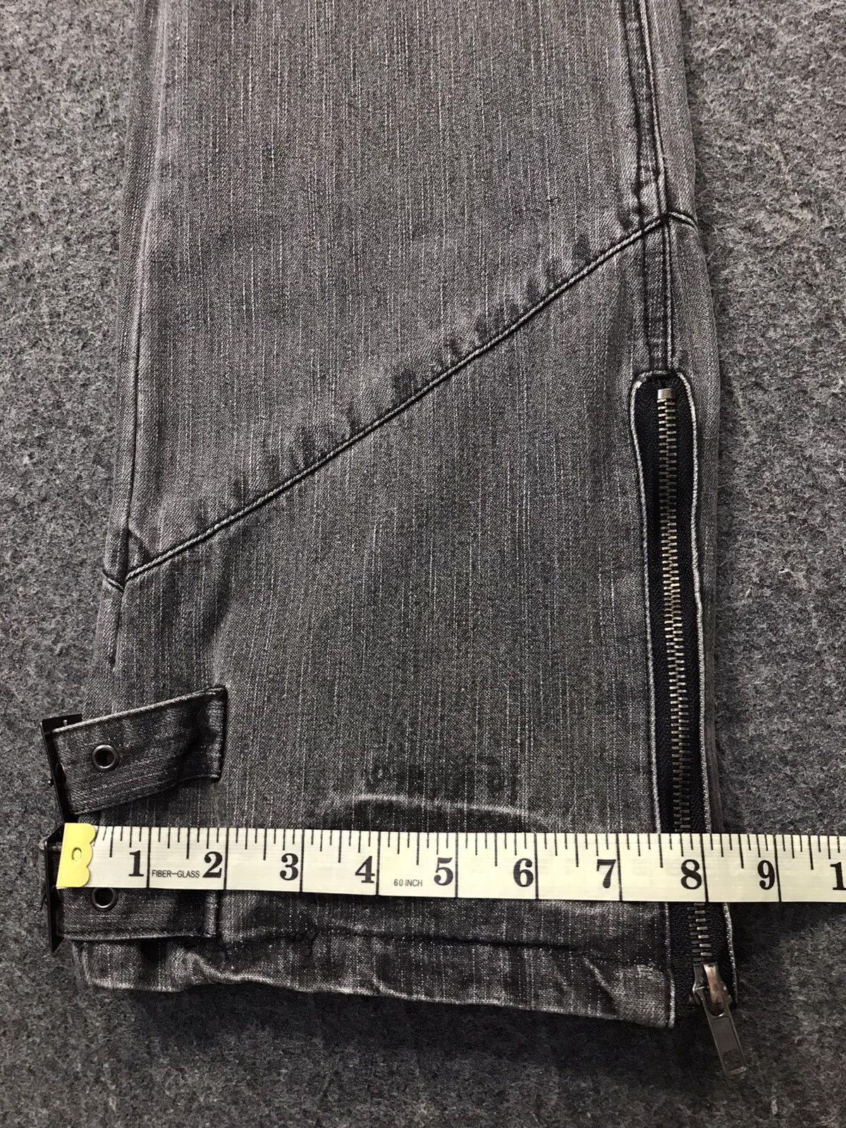 Japanese Brand Vintage Black Baccara Bondage Punk Distressed Denim Jeans Size US 32 / EU 48 - 25 Thumbnail