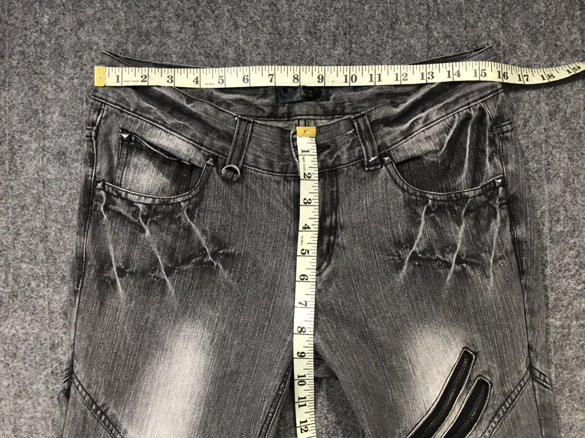 Japanese Brand Vintage Black Baccara Bondage Punk Distressed Denim Jeans Size US 32 / EU 48 - 22 Thumbnail