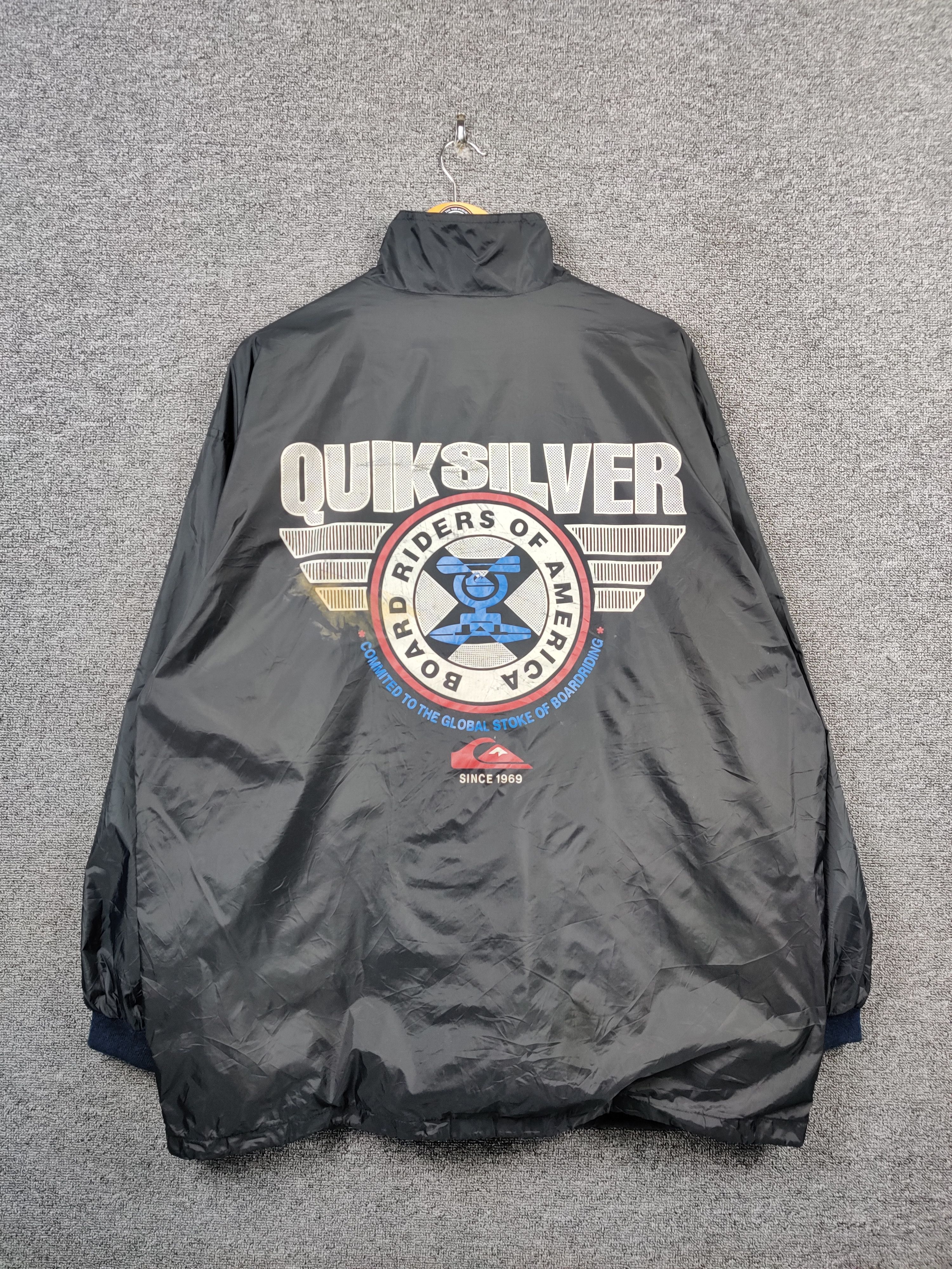 Quiksilver Vintage 90's Quiksilver Big Logo Coach Jacket Size US L / EU 52-54 / 3 - 1 Thumbnail