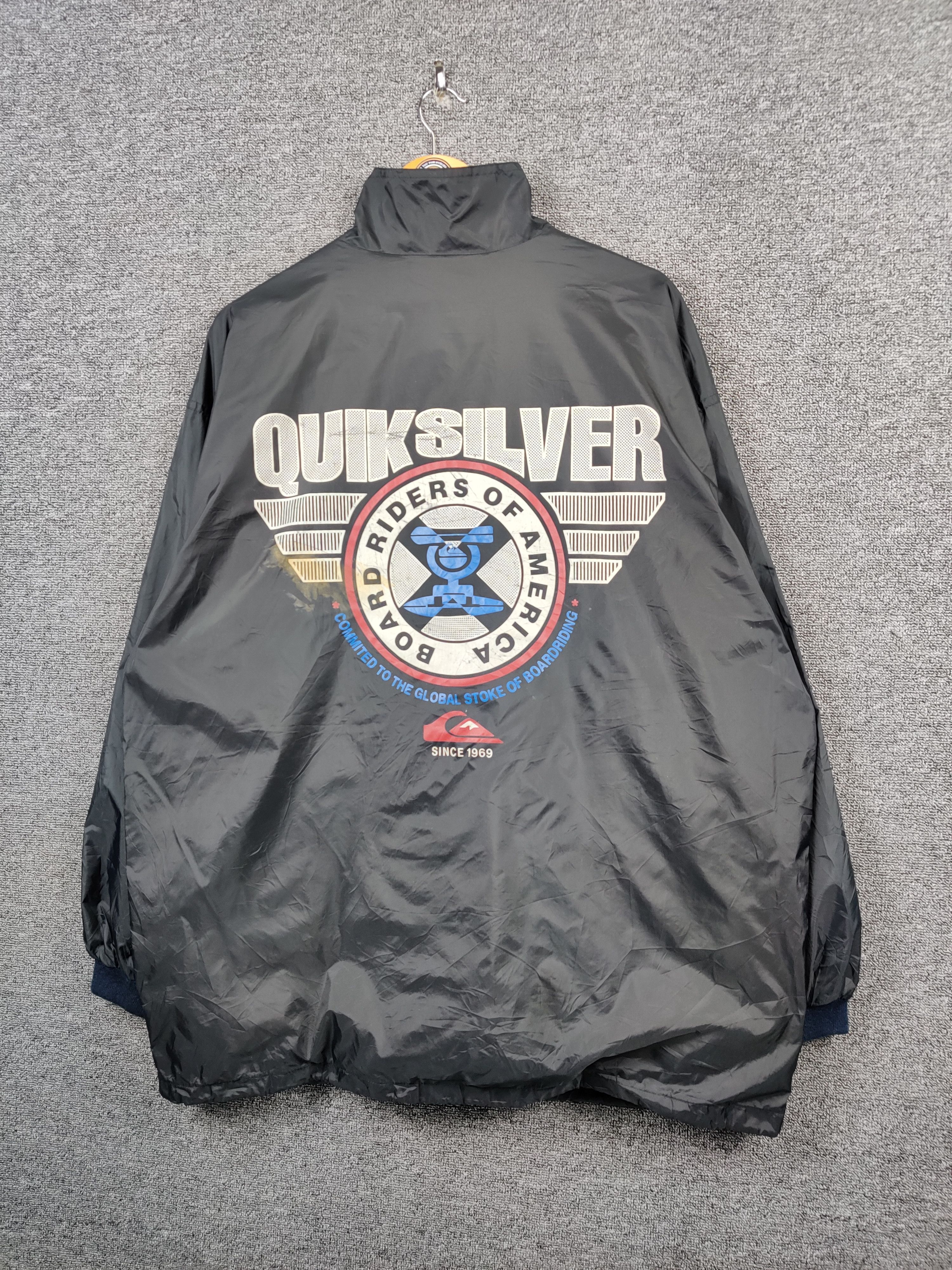 Quiksilver Vintage 90's Quiksilver Big Logo Coach Jacket Size US L / EU 52-54 / 3 - 2 Thumbnail