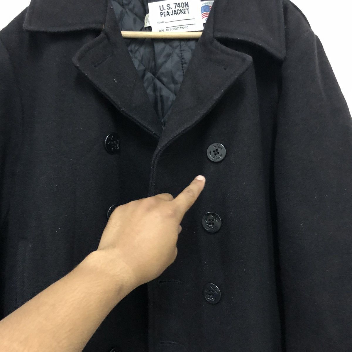 Schott Schott wool pea / duffle jacket Size US L / EU 52-54 / 3 - 7 Thumbnail