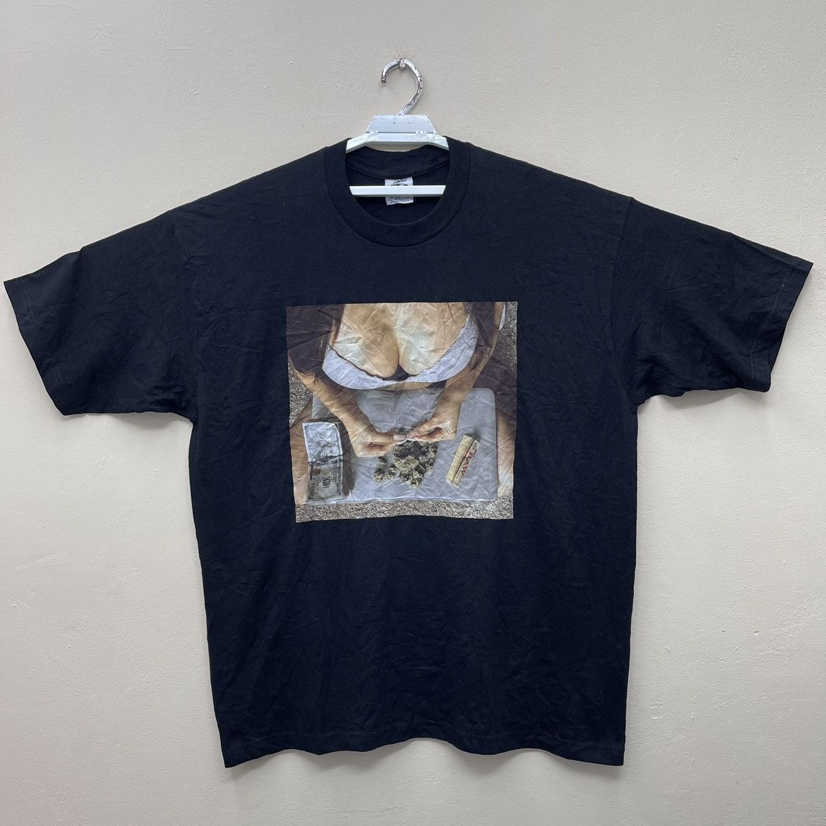 Beauty Beast × Vintage Vintage 90s T-Shirt Graphic Tee Size US XXL / EU 58 / 5 - 1 Thumbnail