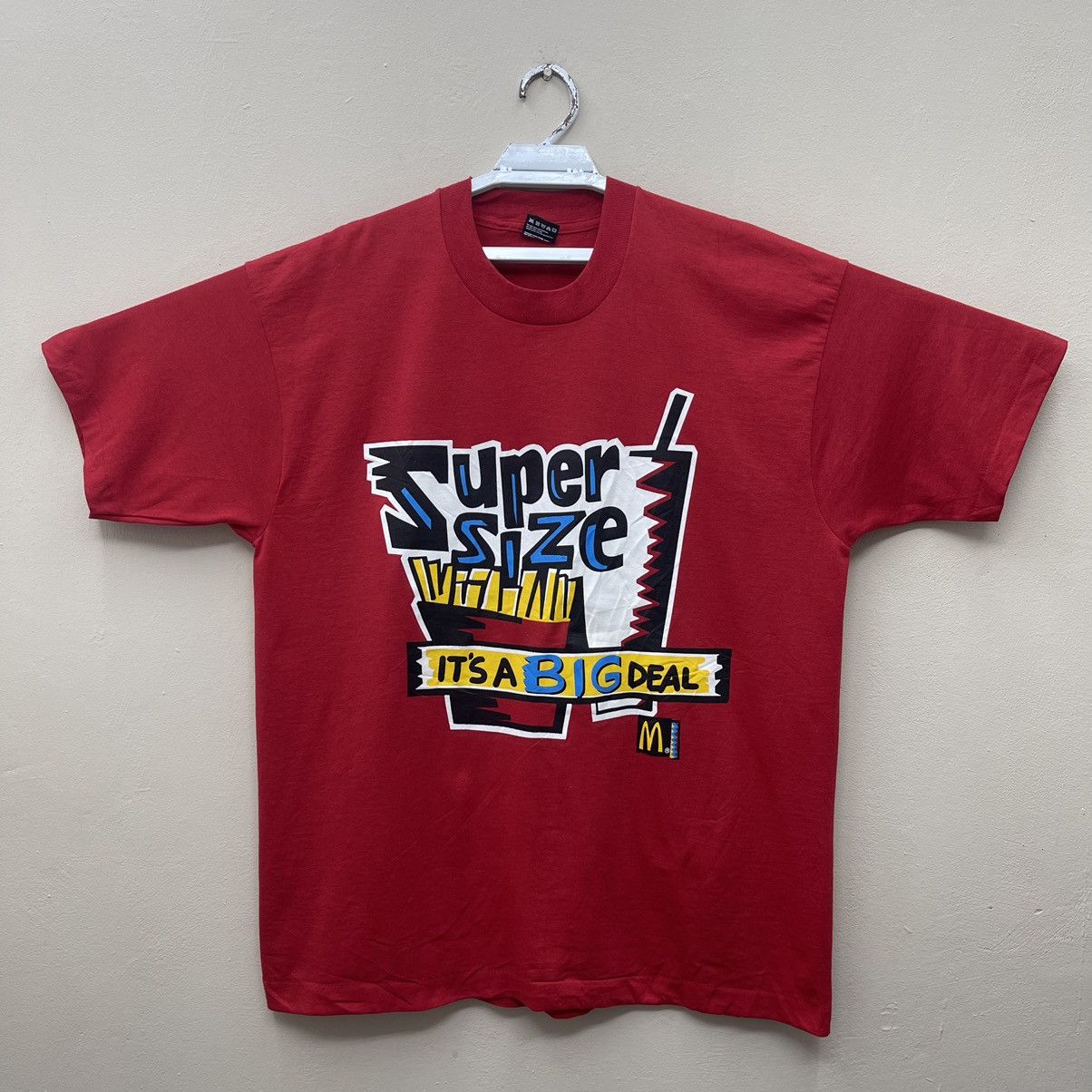 Beauty Beast × Vintage Vintage 90s Mcdonalds Fast Food Restaurant Promo T-Shirt Size US XL / EU 56 / 4 - 1 Thumbnail