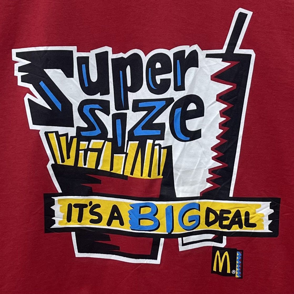 Beauty Beast × Vintage Vintage 90s Mcdonalds Fast Food Restaurant Promo T-Shirt Size US XL / EU 56 / 4 - 2 Thumbnail