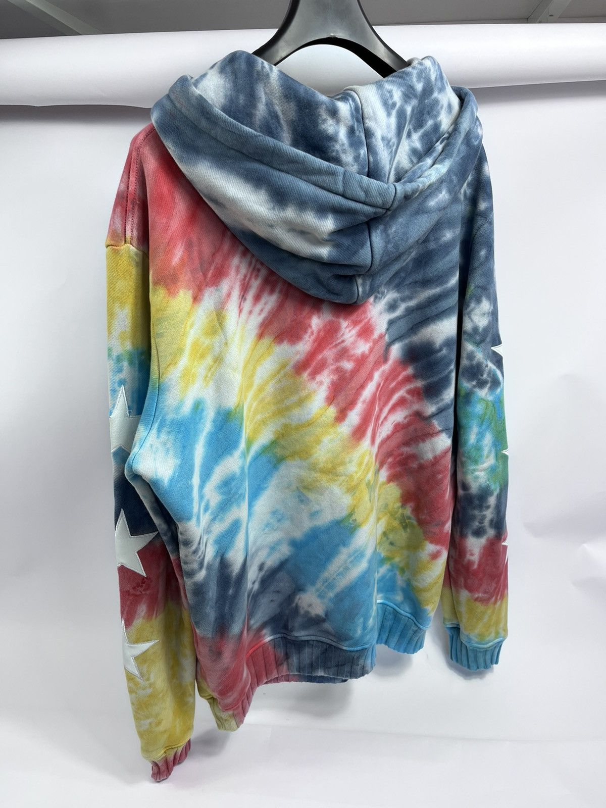 Amiri Tie-Dye leather Star Patch Hoodie Size US XXL / EU 58 / 5 - 2 Thumbnail