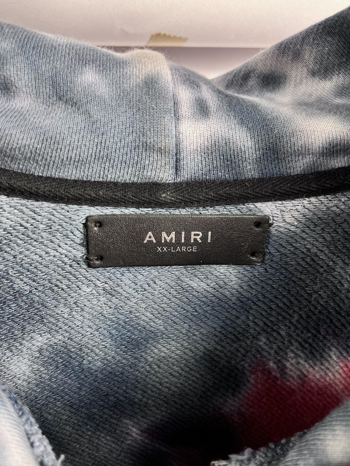 Amiri Tie-Dye leather Star Patch Hoodie Size US XXL / EU 58 / 5 - 6 Thumbnail
