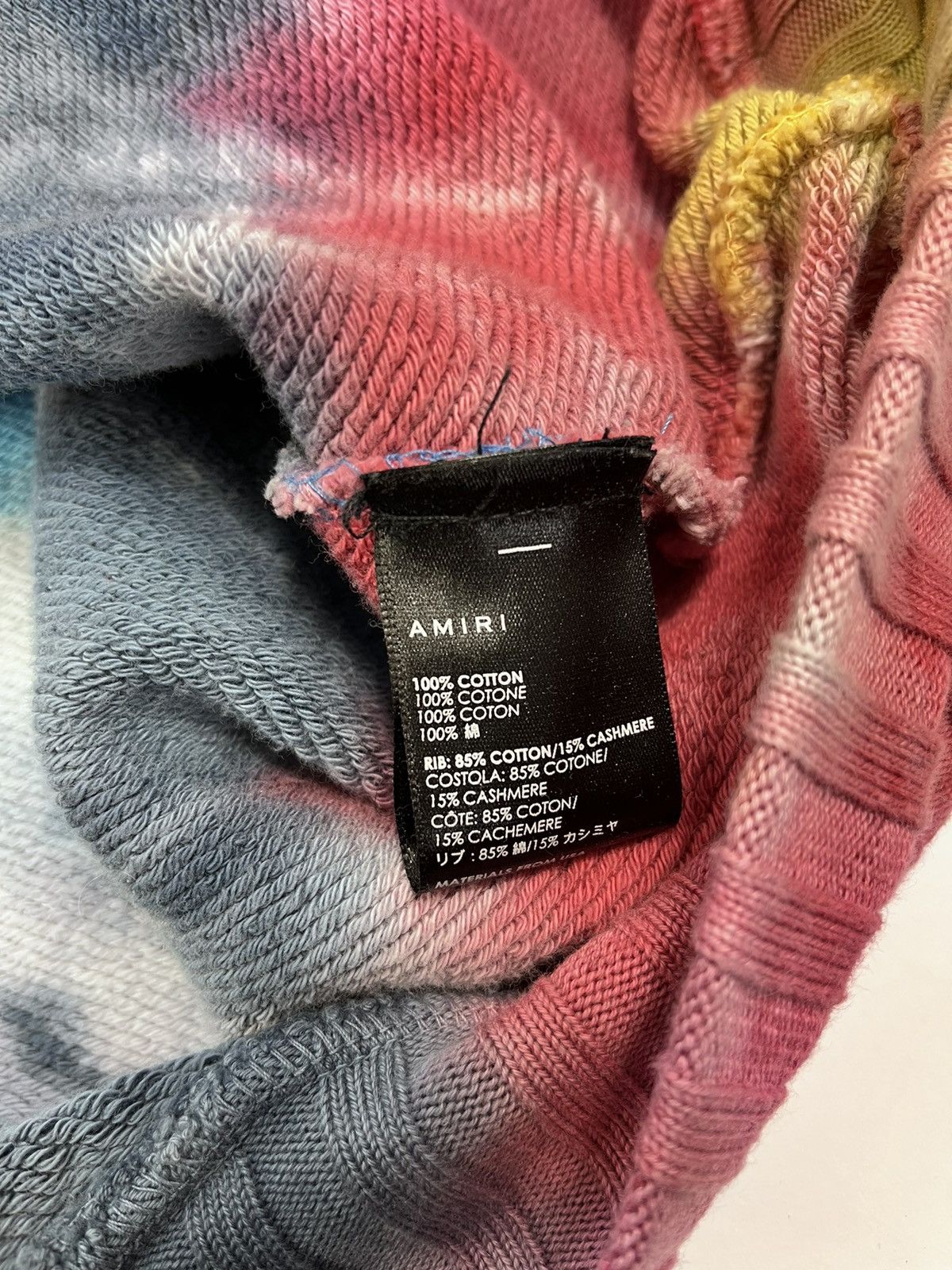 Amiri Tie-Dye leather Star Patch Hoodie Size US XXL / EU 58 / 5 - 8 Thumbnail