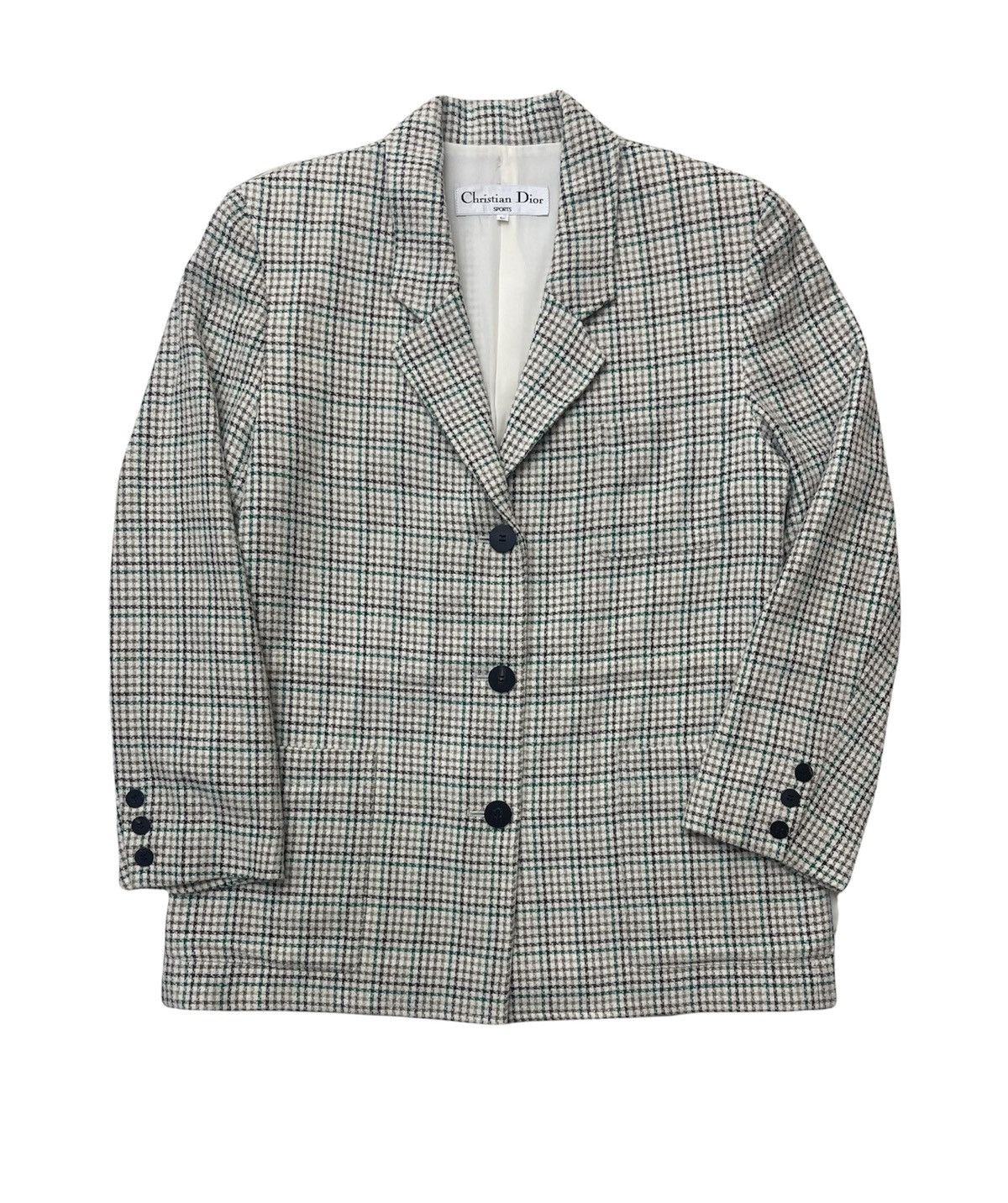 Christian Dior Monsieur Christian Dior Wool Tartan Jacket / Coat Size US L / EU 52-54 / 3 - 1 Thumbnail