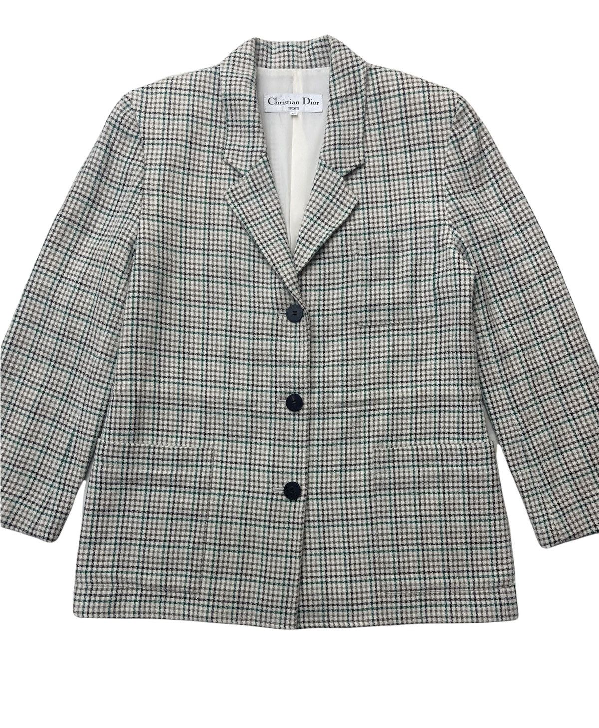Christian Dior Monsieur Christian Dior Wool Tartan Jacket / Coat Size US L / EU 52-54 / 3 - 3 Thumbnail