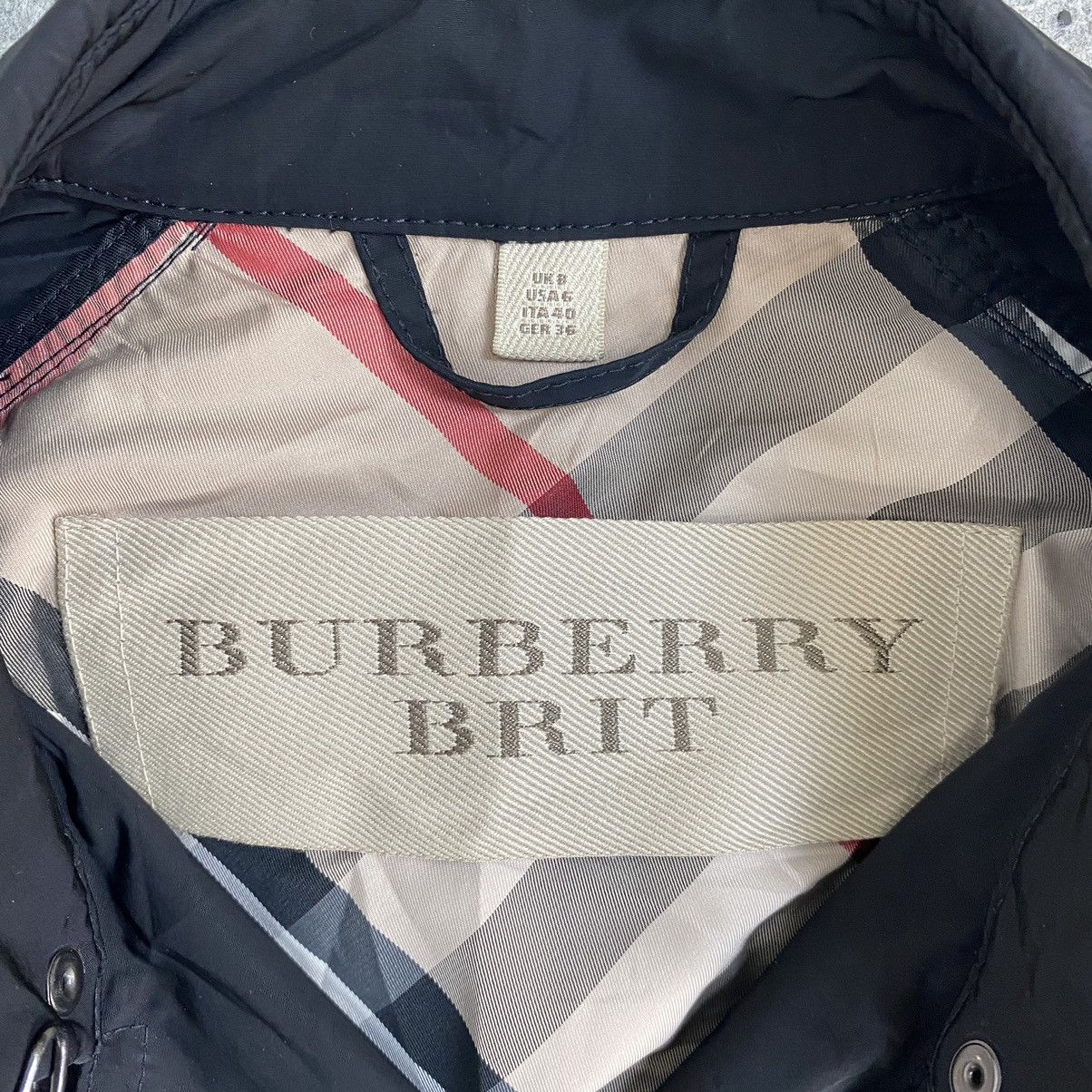 Burberry ✨Burberry Brit double breasted light nylon jacket Size S / US 4 / IT 40 - 11 Thumbnail