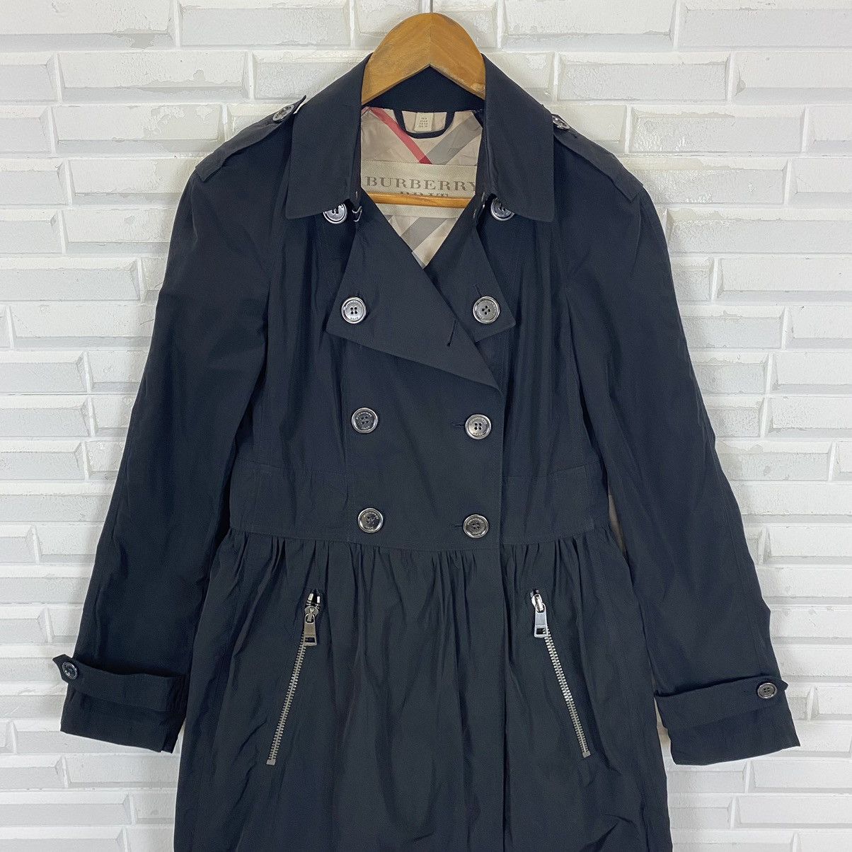 Burberry ✨Burberry Brit double breasted light nylon jacket Size S / US 4 / IT 40 - 6 Thumbnail