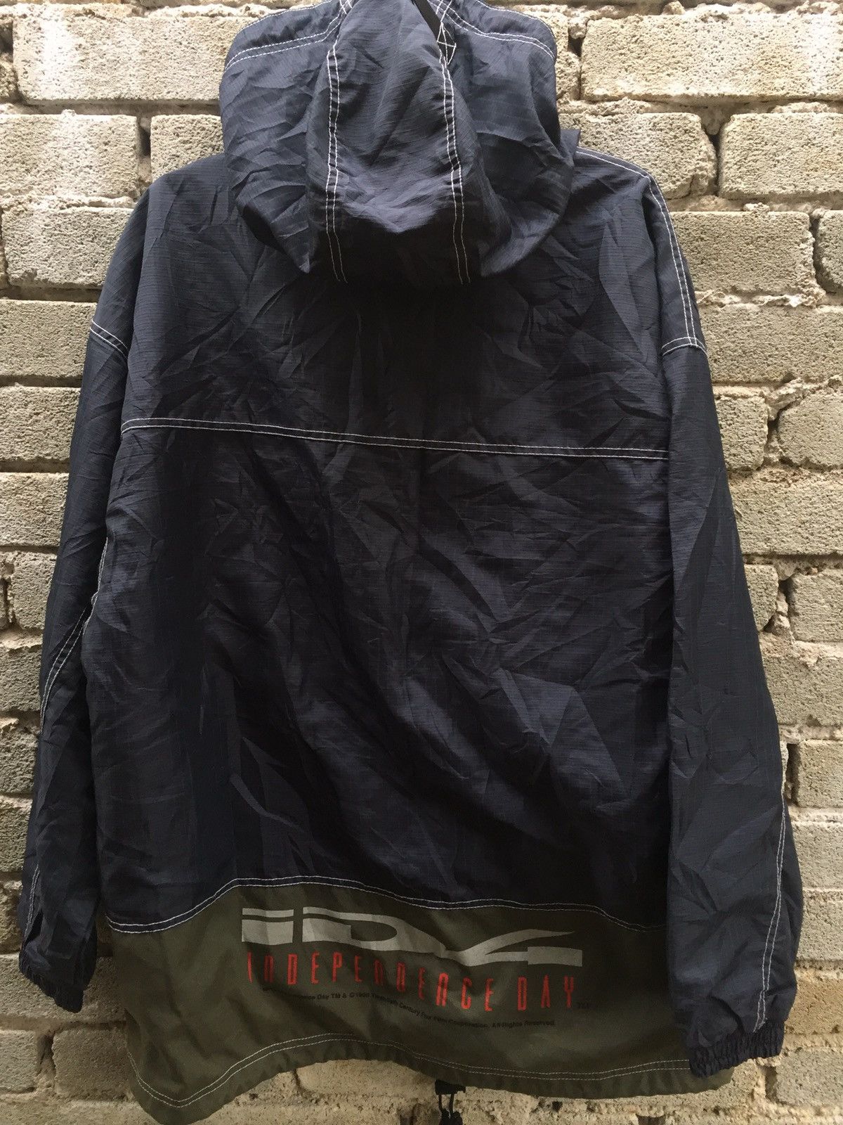 Vintage 90s Independence Day Movie Promo Anorak Half Zip Jacket Size US XL / EU 56 / 4 - 2 Thumbnail