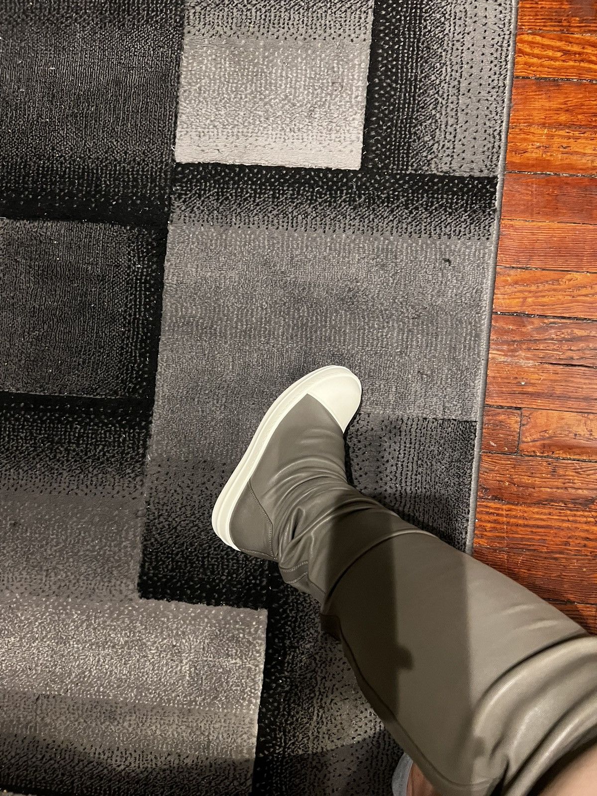 Rick Owens Rick Owens Stocking Sneaker Boots (Grey) *EXCLUSIVE* Size US 9 / IT 39 - 2 Thumbnail